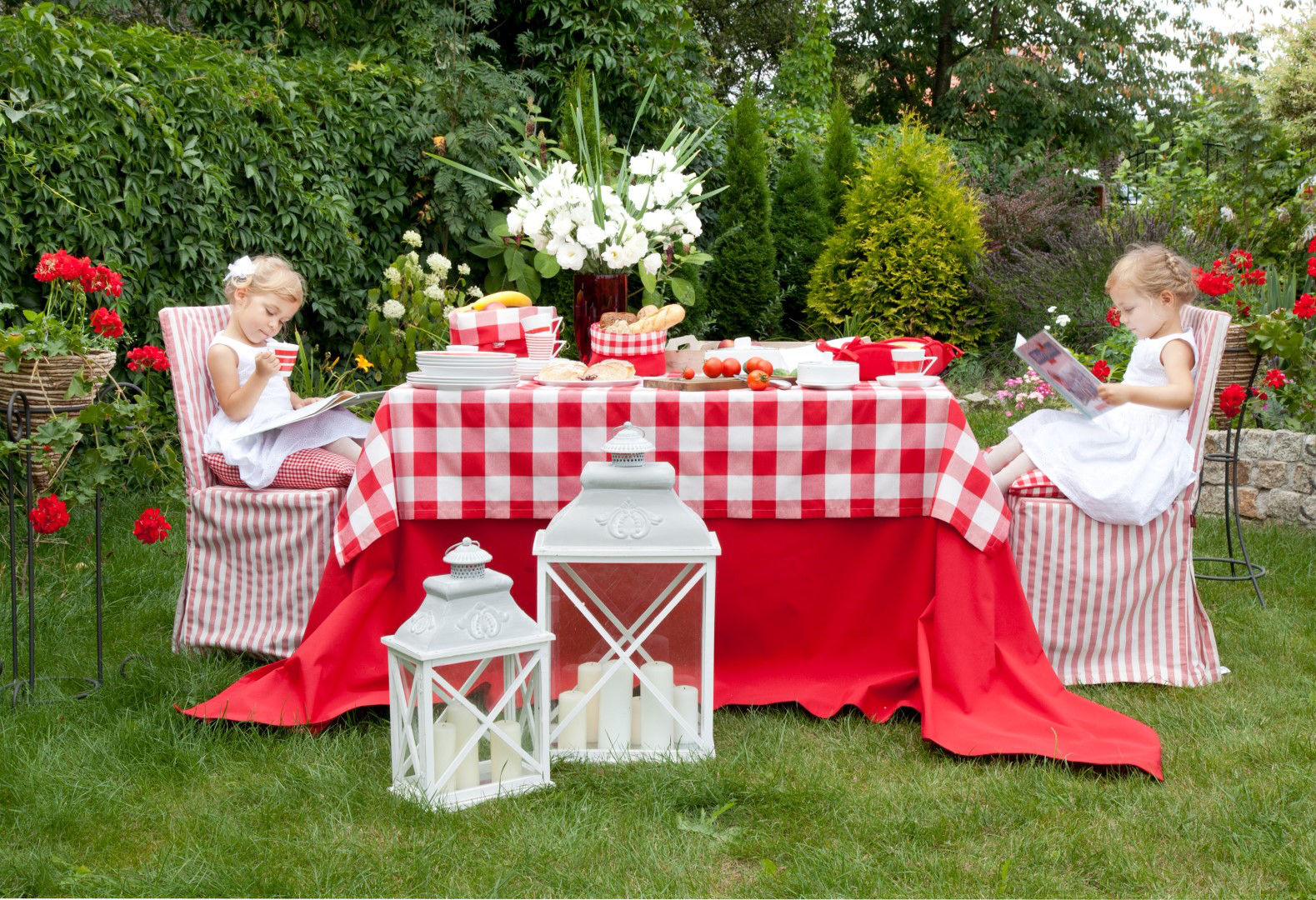 Gradina Red & White Gingham Check