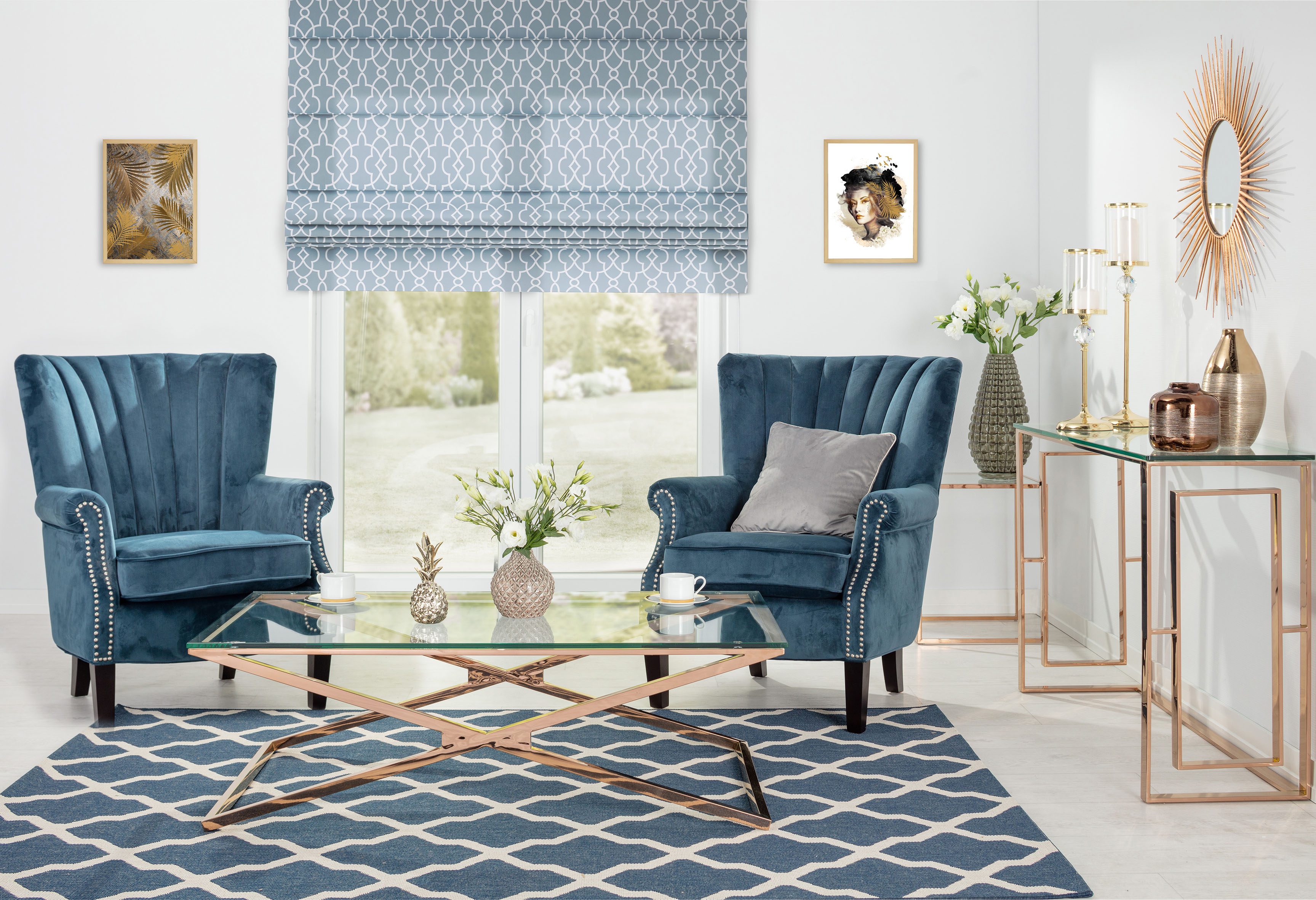 Sufragerie Indigo & Auriu