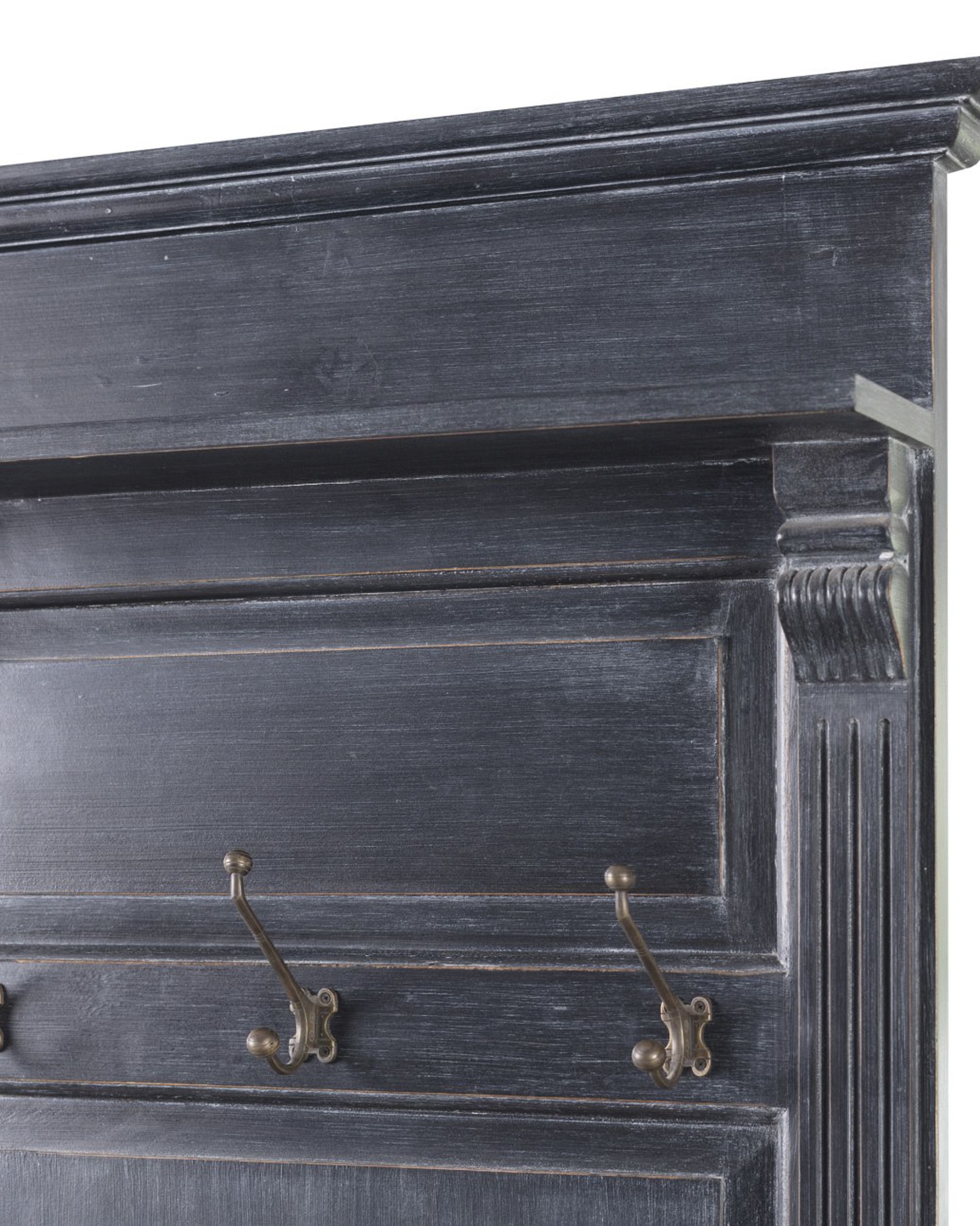 Dulap Bradford pentru hol 79x45x210 cm negru vintage & lemn natur (hover)