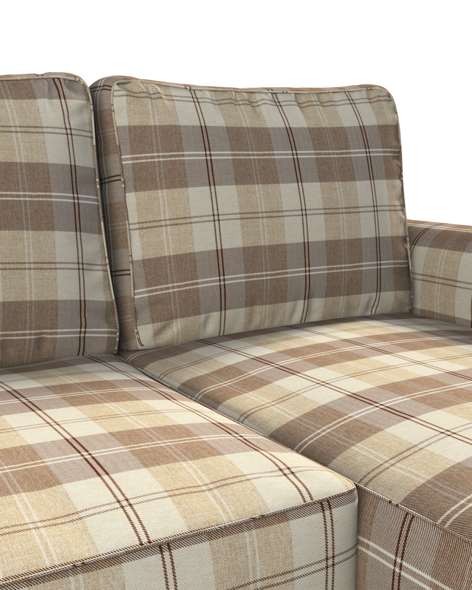 Husa canapea extensibila cu sezlong Backabro culoare bej Țesătură împletitură, cu model (hover)