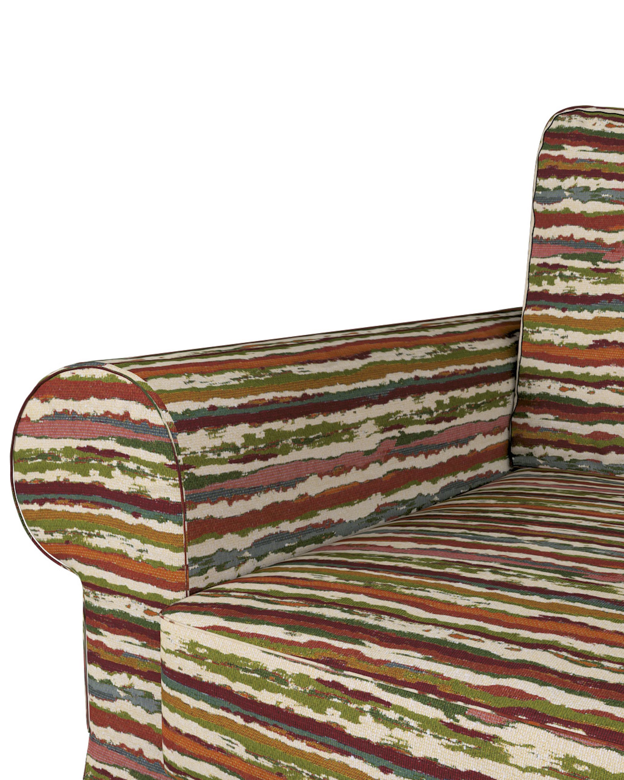 Husa canapea extensibila cu sezlong Backabro culoare multicolor Țesătură împletitură, cu model (hover)