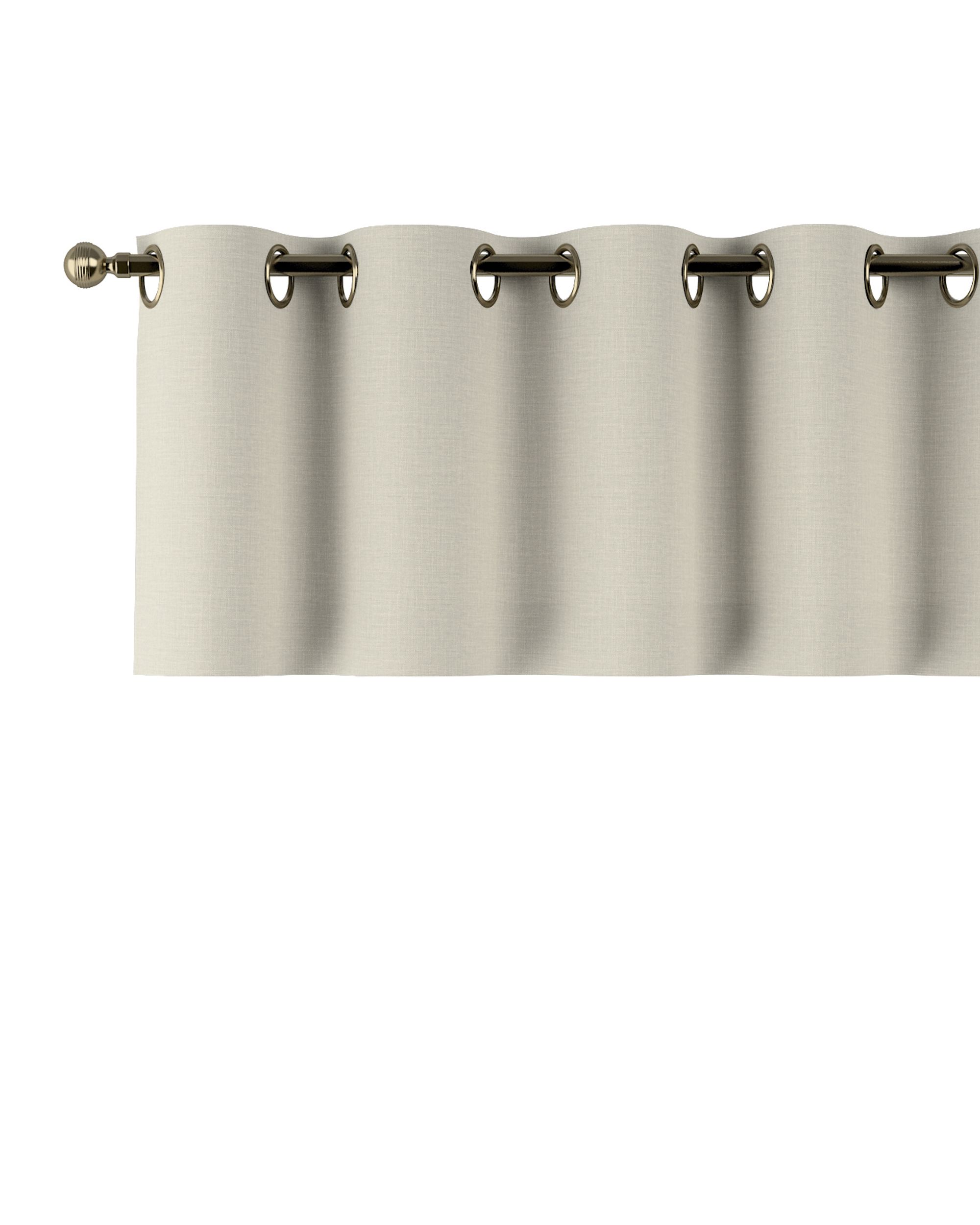 Perdea scurtă cu bandă tunel și căpăta culoare gri Țesătură împletitură
