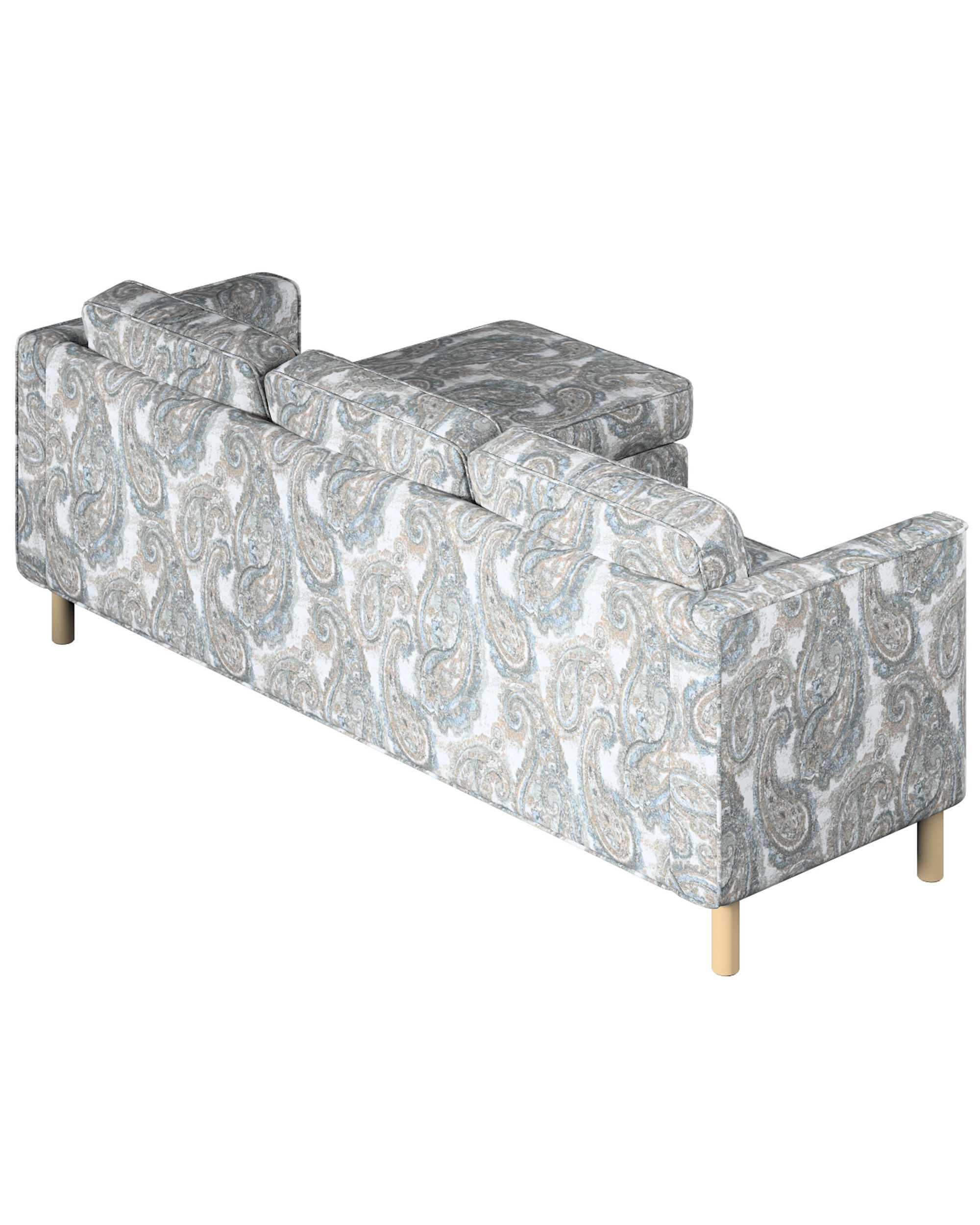 Huse canapea Pärup 3 locuri cu chaise longue culoare multicolor Țesătură împletitură, cu model (hover)
