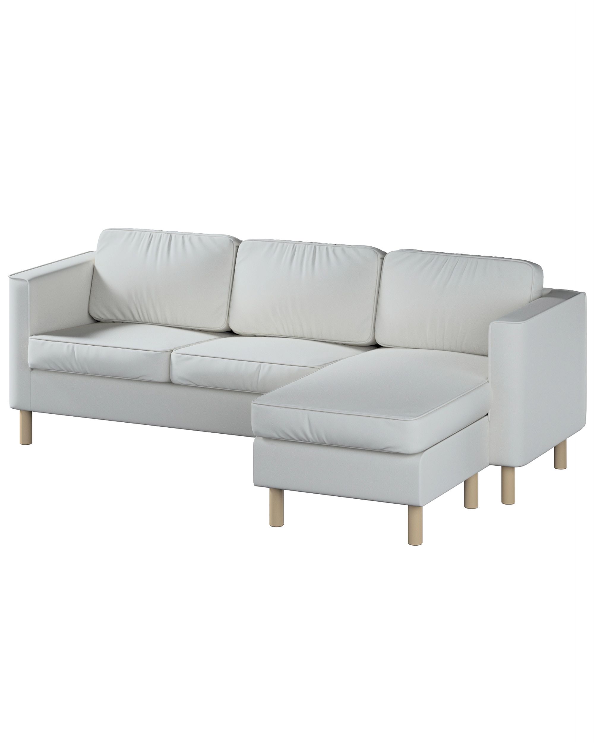 Huse canapea Pärup 3 locuri cu chaise longue culoare gri Țesătură împletitură