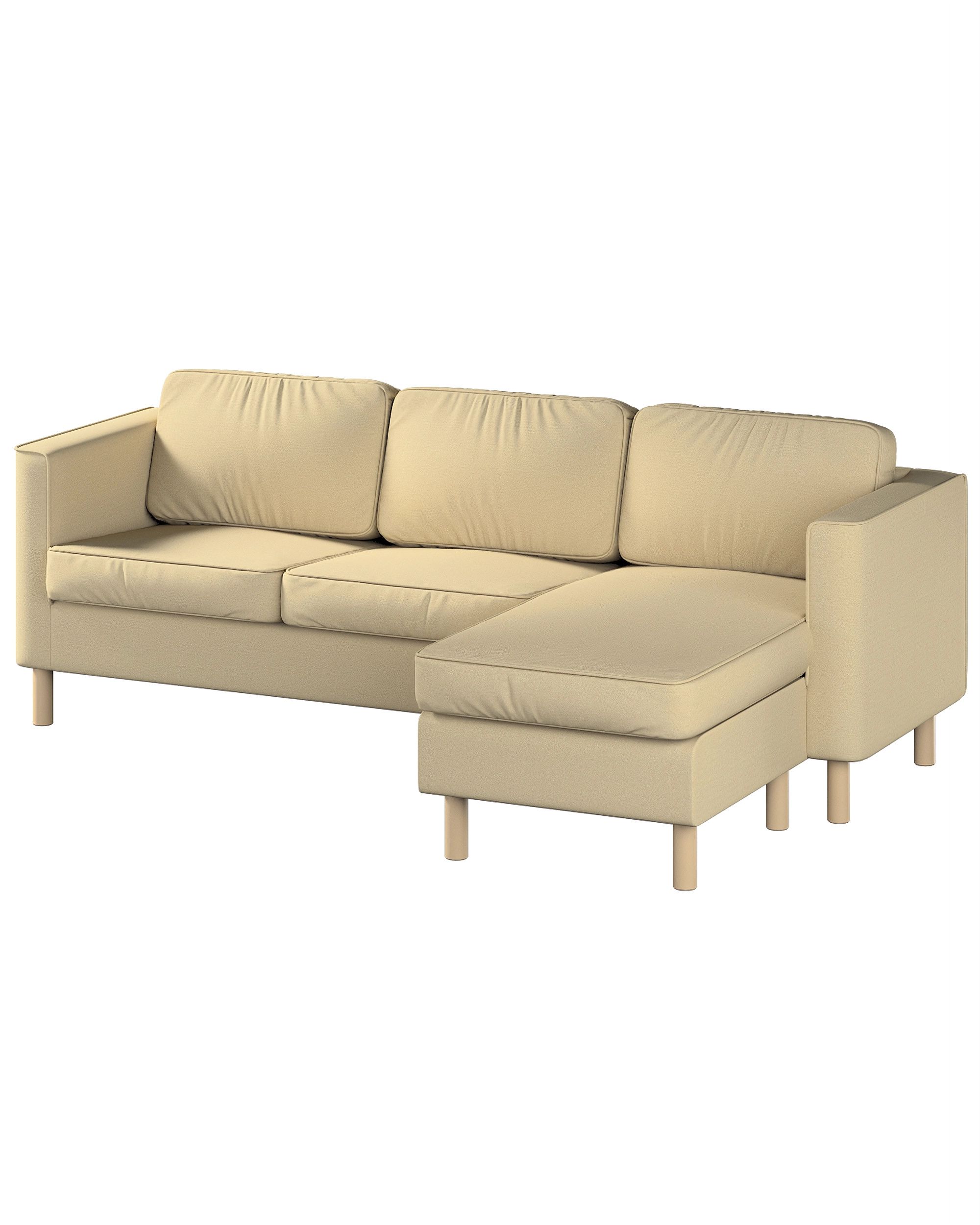 Huse canapea Pärup 3 locuri cu chaise longue culoare verde Țesătură împletitură