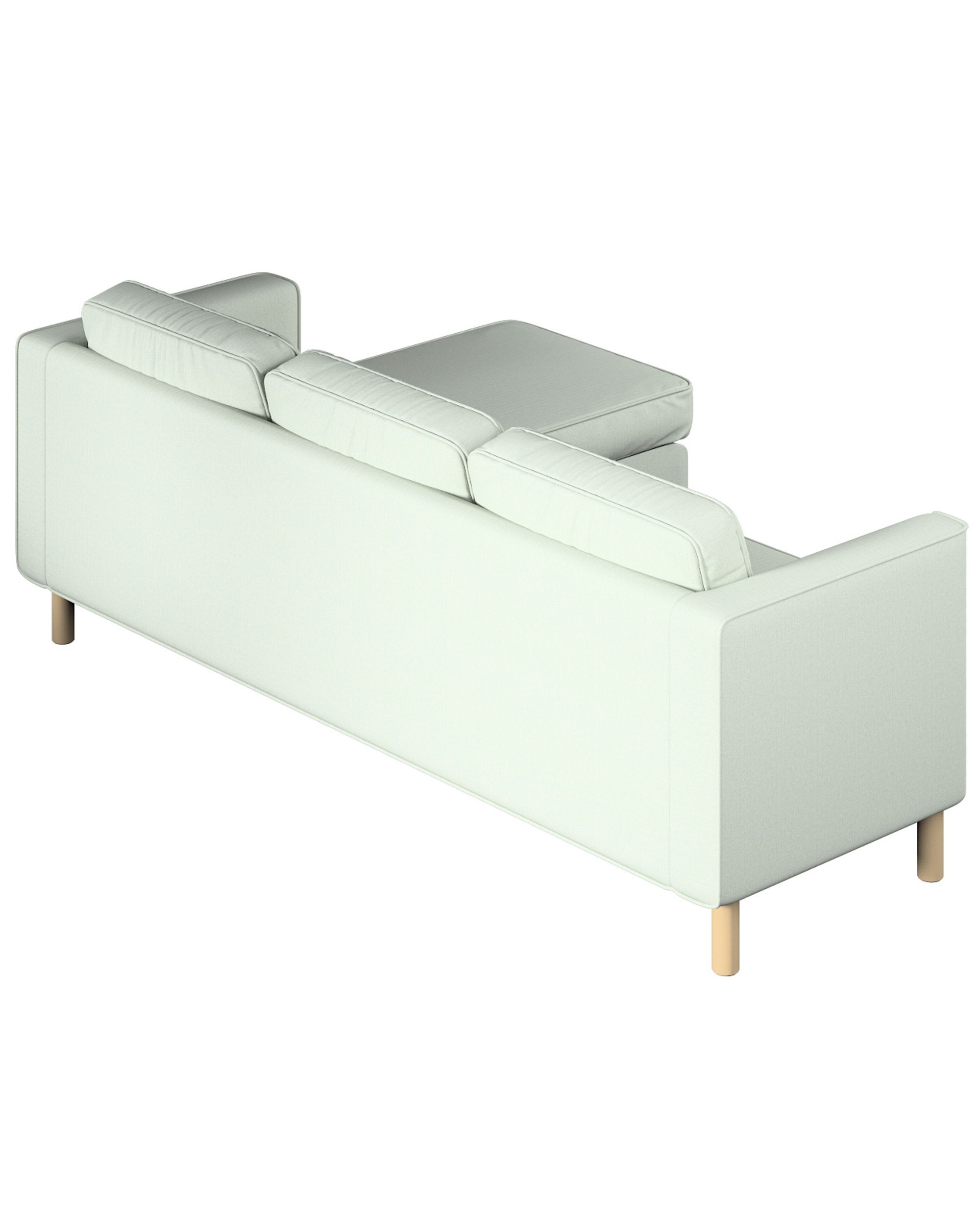 Huse canapea Pärup 3 locuri cu chaise longue culoare albastru Țesătură împletitură (hover)