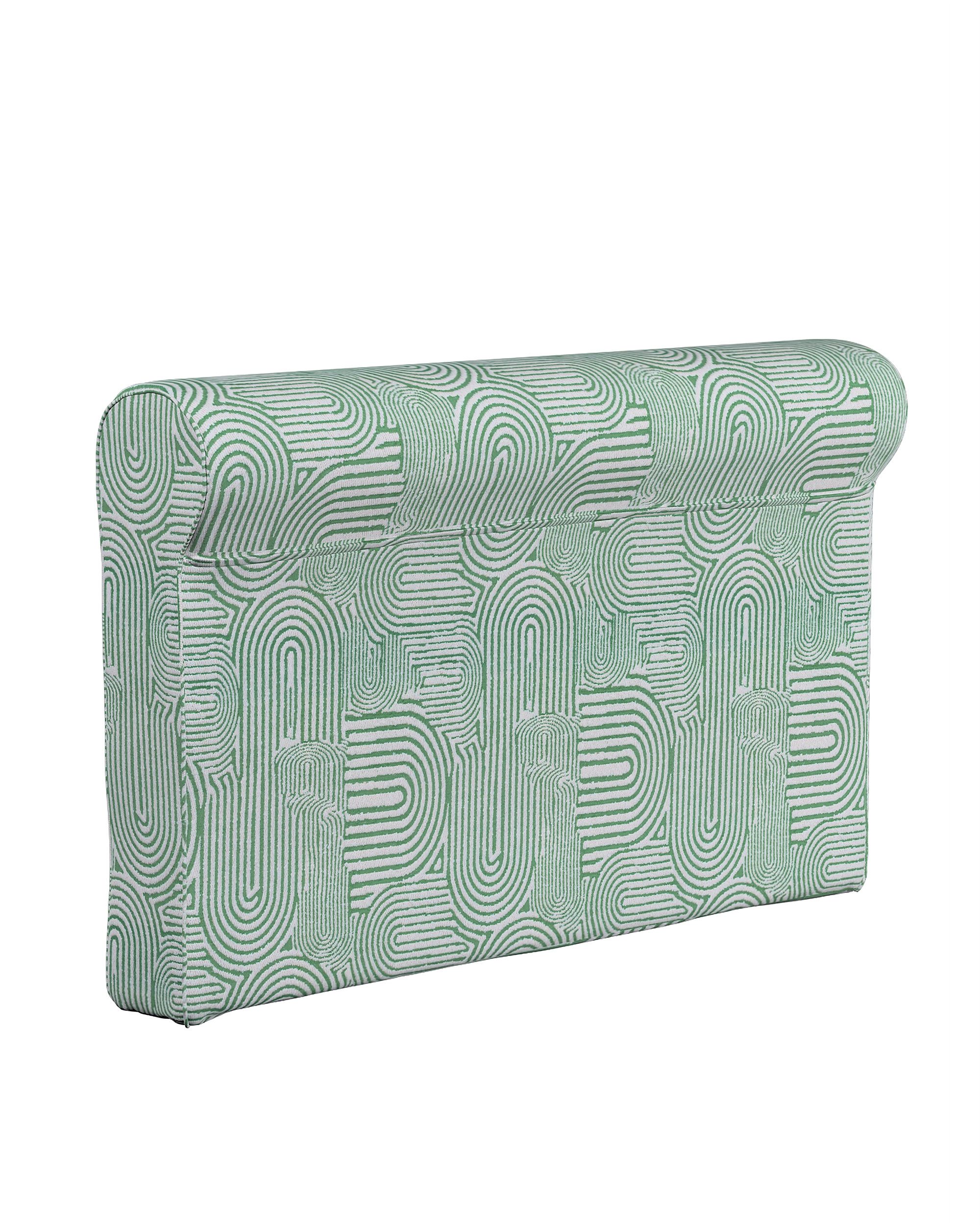 Capac pentru cotieră Grönlid culoare verde Țesătură împletitură, cu model