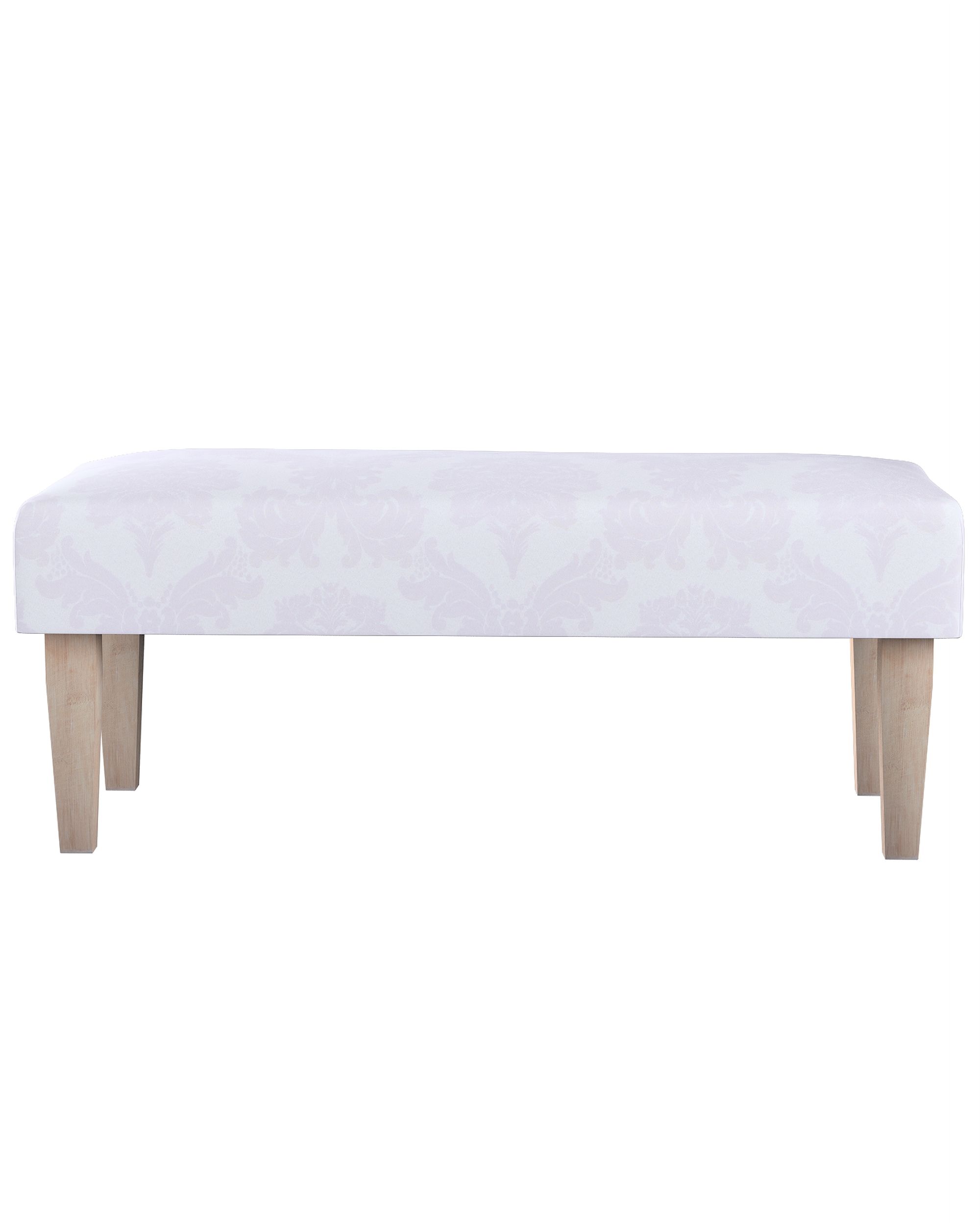 Banca culoare alb Țesătură gloss, împletitură, cu model (hover)