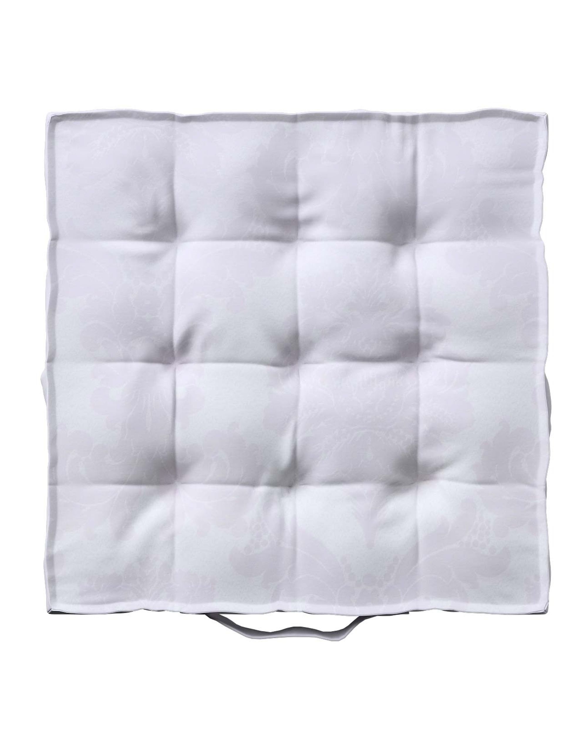 Pernă scaun Jacob culoare alb Țesătură gloss, împletitură, cu model (hover)