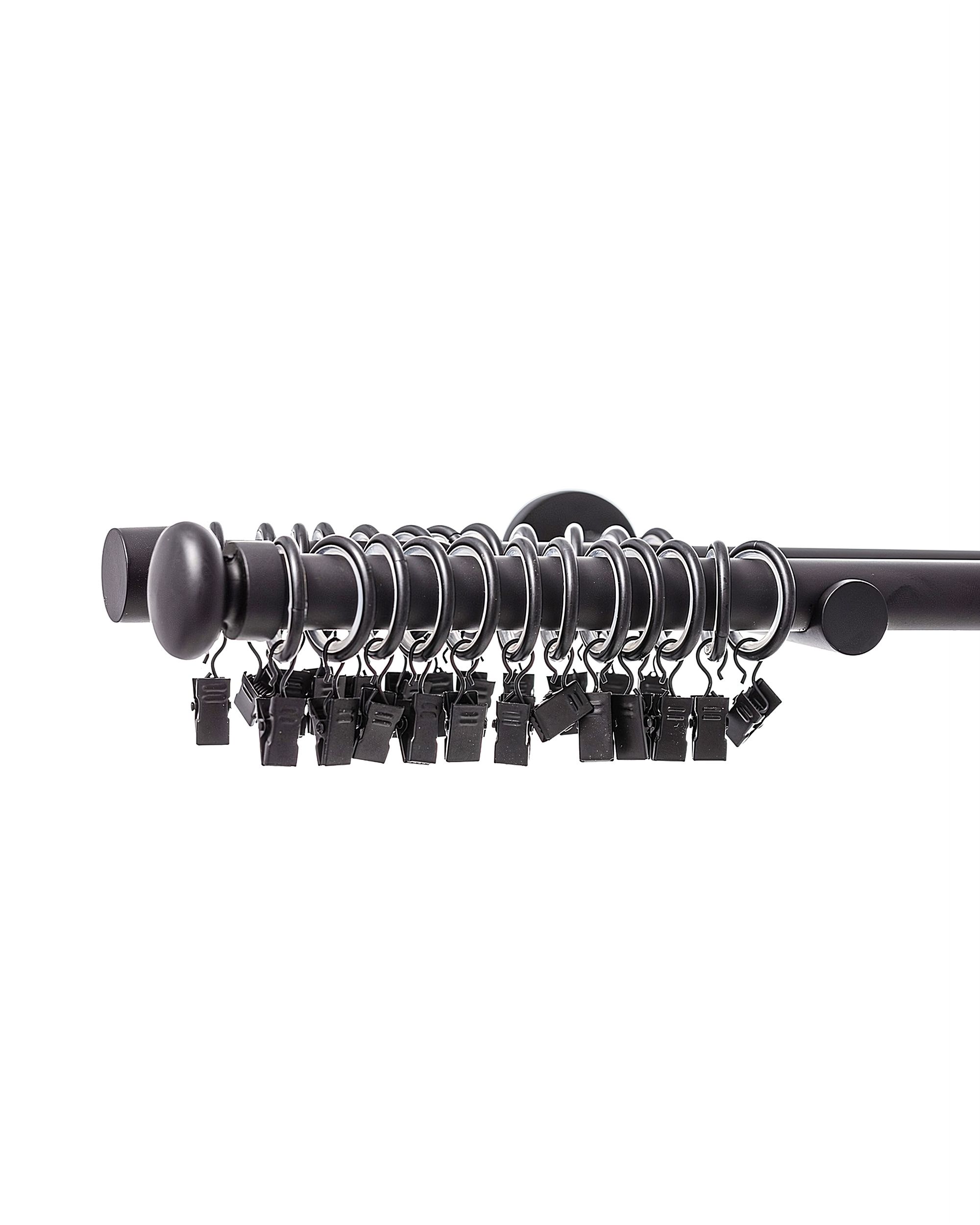 Bară dublă pentru perdele Modern black matt 200cm (hover)