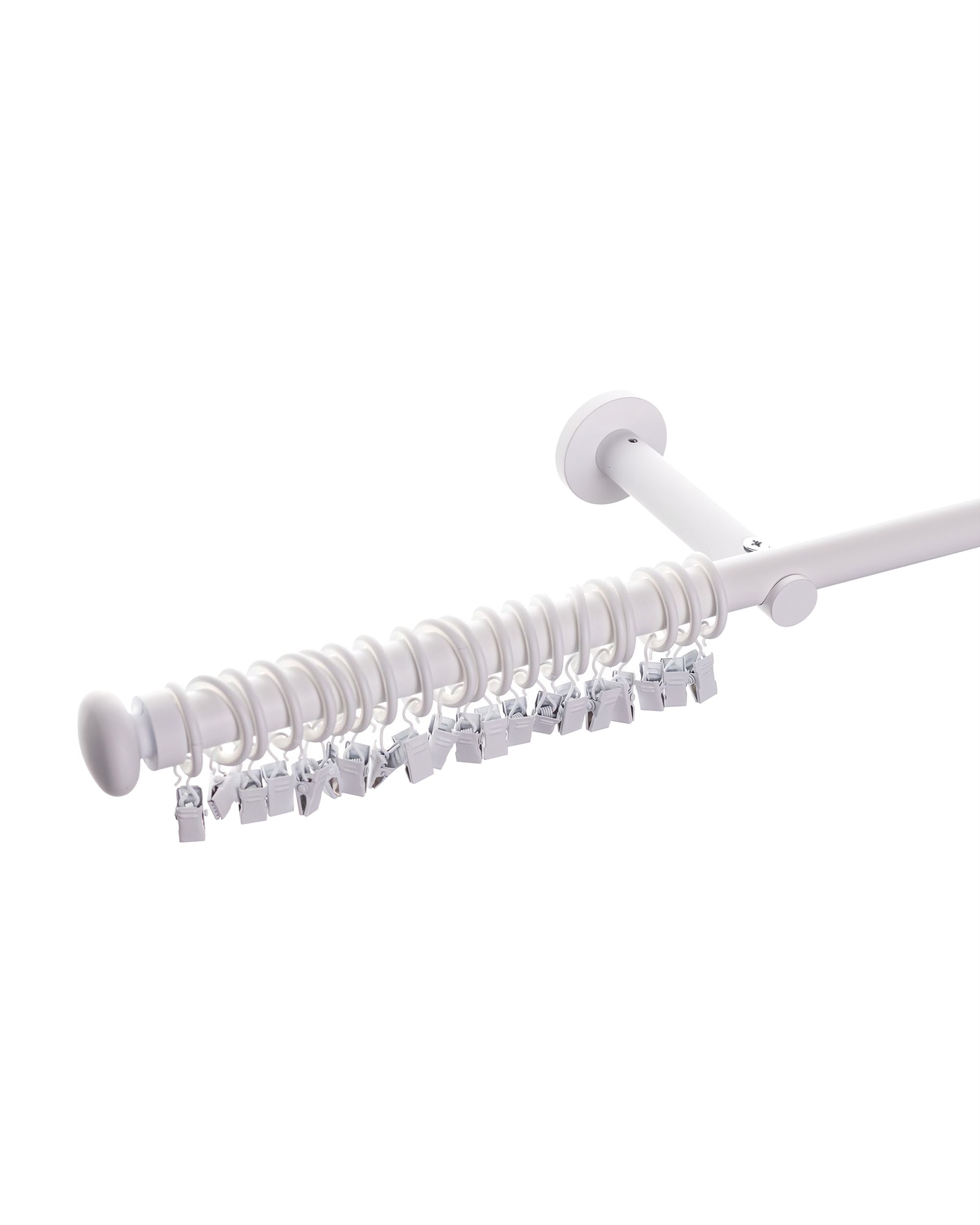 Bară pentru perdea simplă Modern white matt 160cm