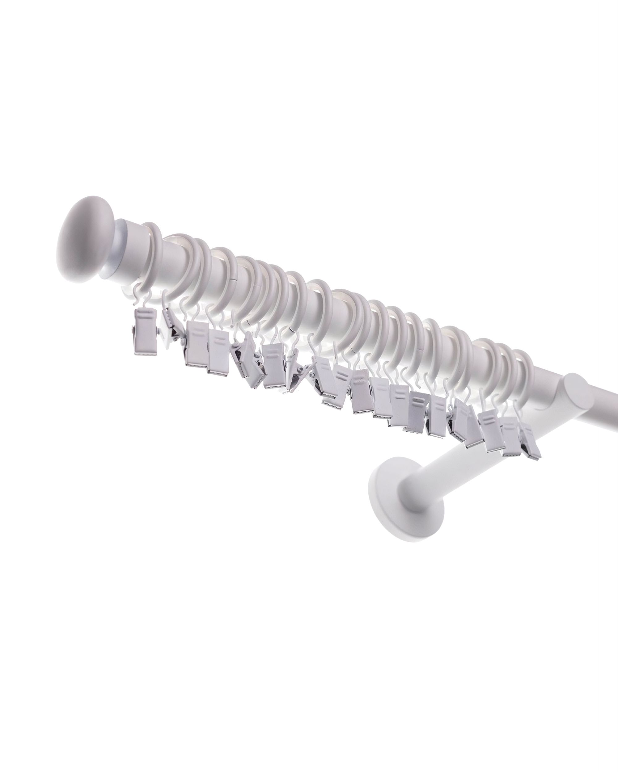 Bară pentru perdea simplă Modern white matt 200cm (hover)