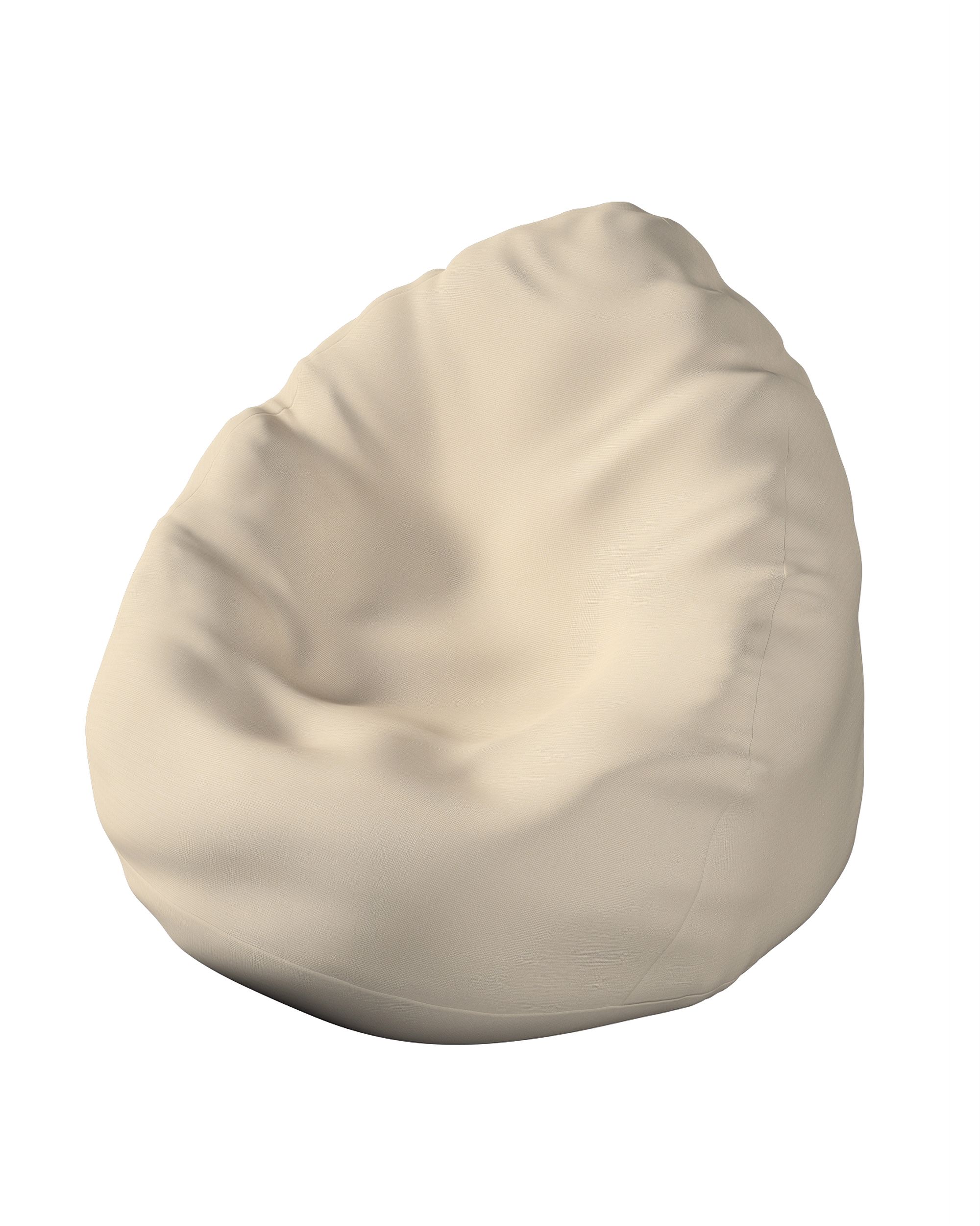 Fotoliu Beanbag culoare bej Țesătură în aer liber, împletitură