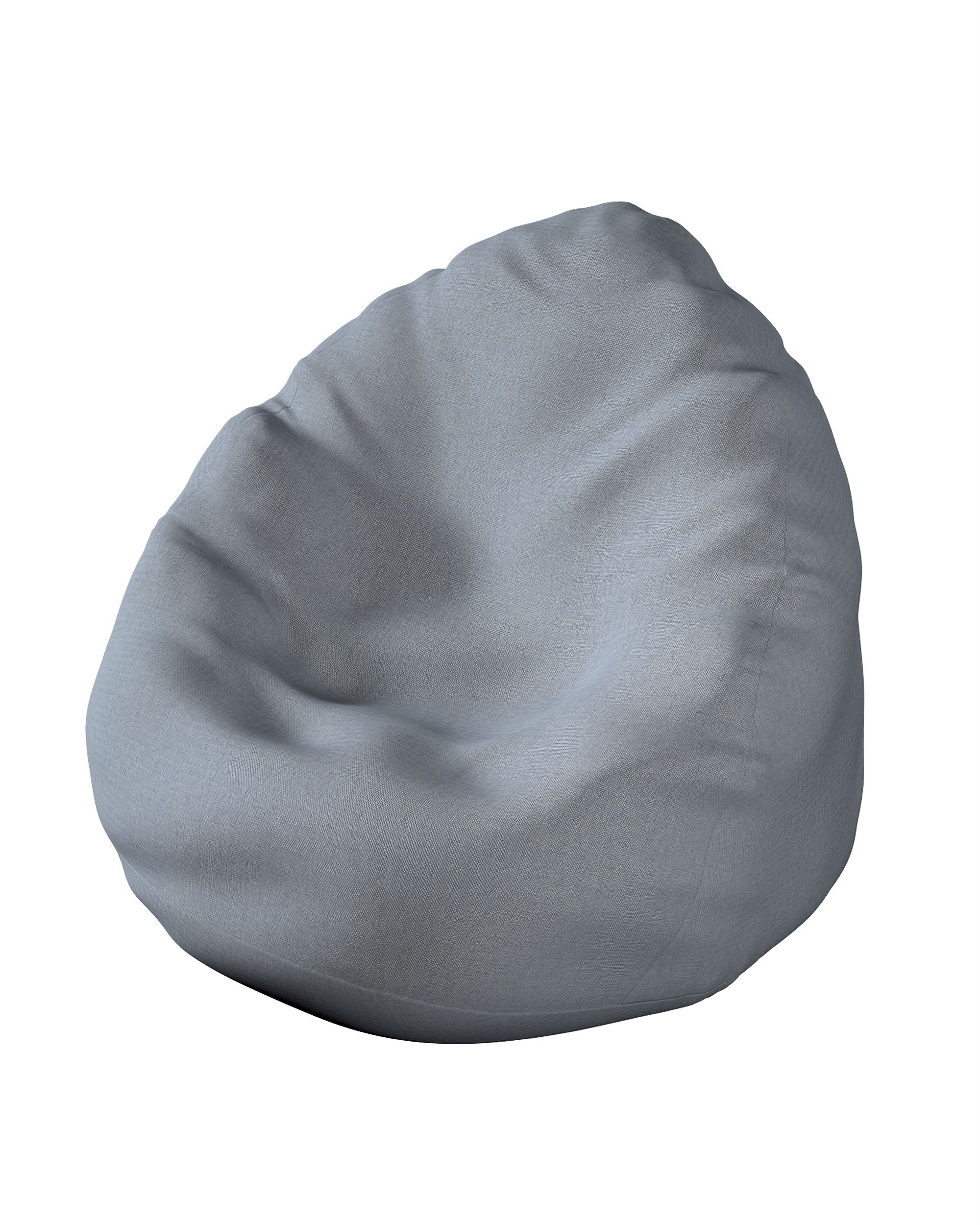 Fotoliu Beanbag culoare negru Țesătură în aer liber, împletitură