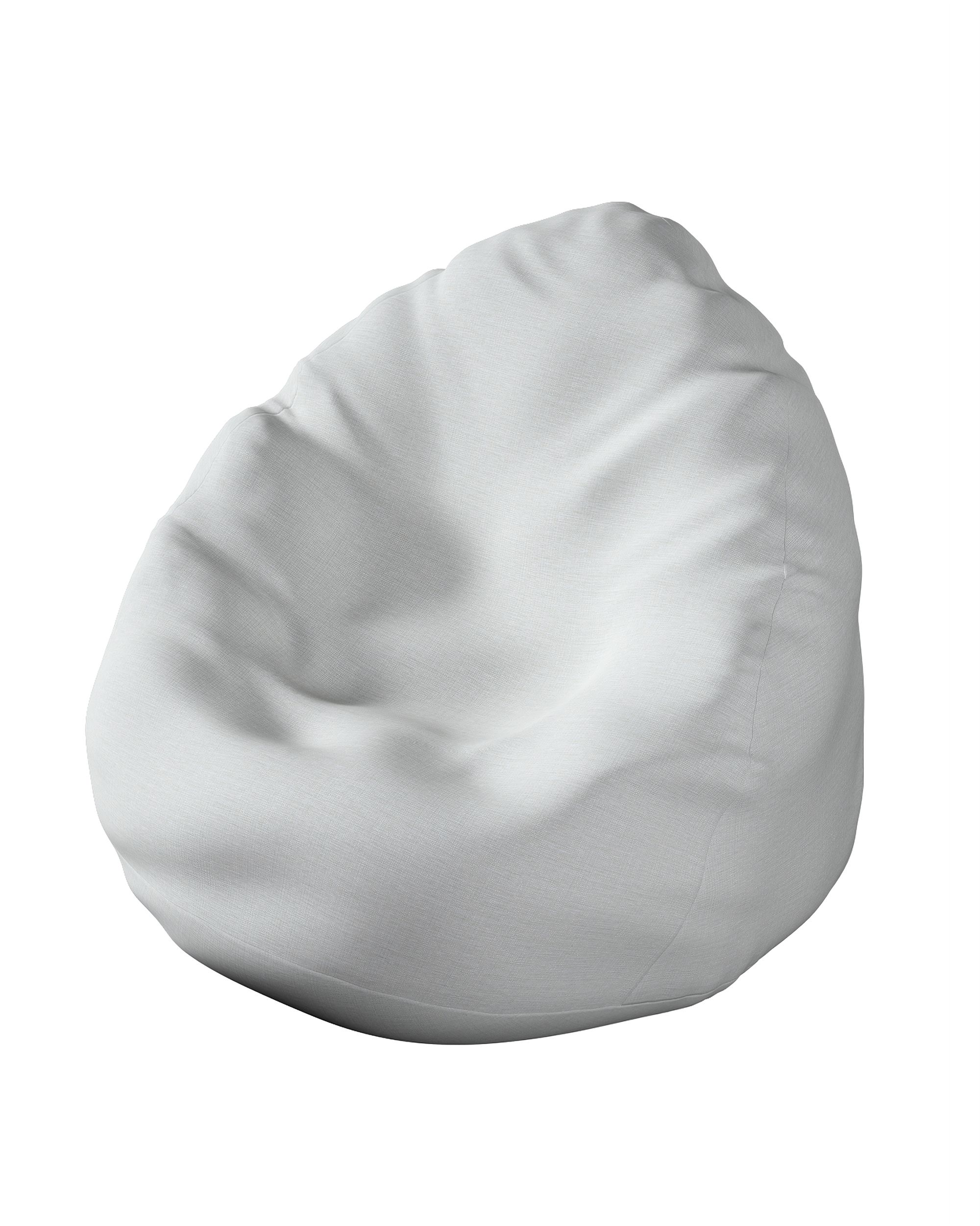 Fotoliu Beanbag culoare gri Țesătură în aer liber, împletitură