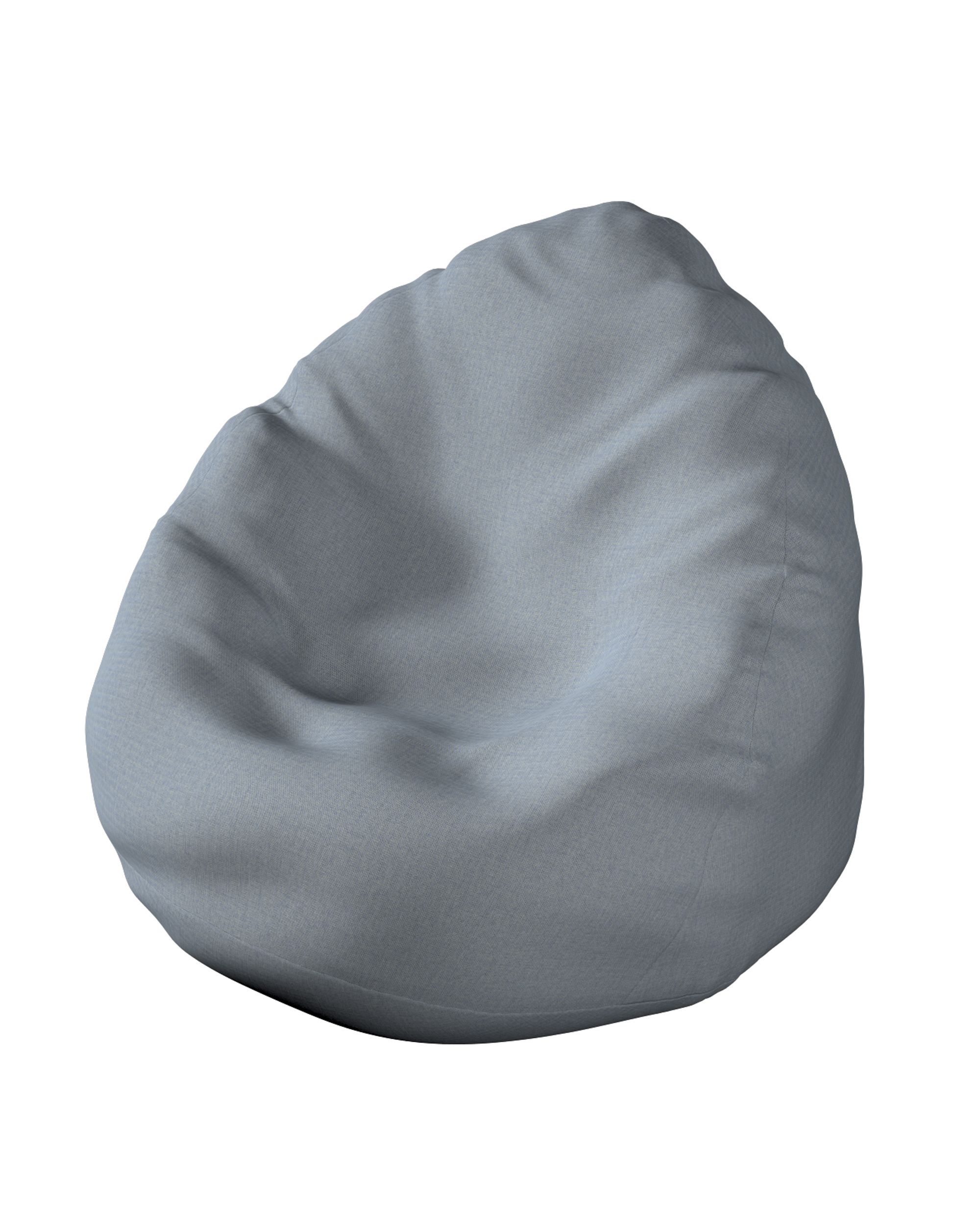 Fotoliu Beanbag culoare negru Țesătură în aer liber, împletitură