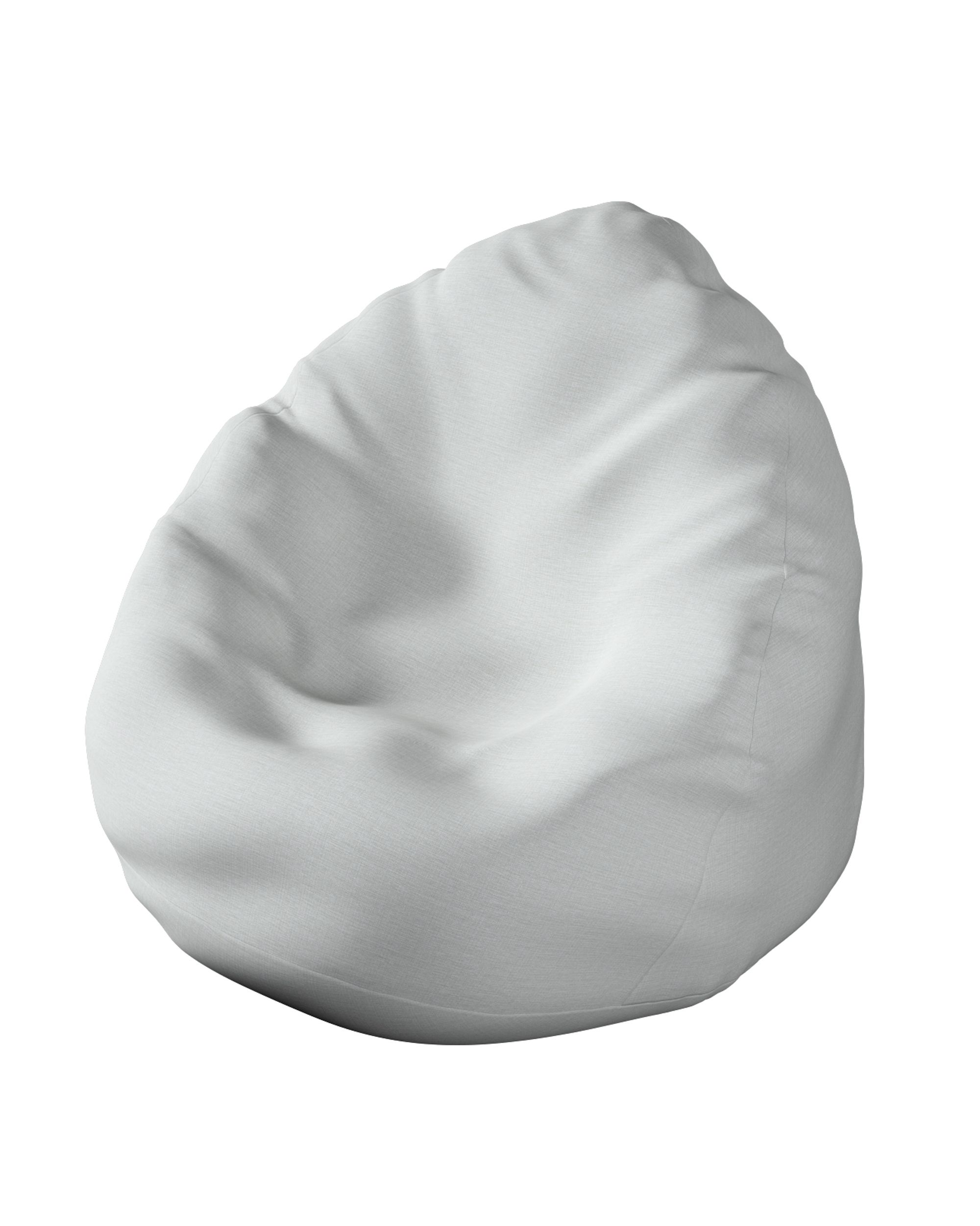 Fotoliu Beanbag culoare gri Țesătură în aer liber, împletitură