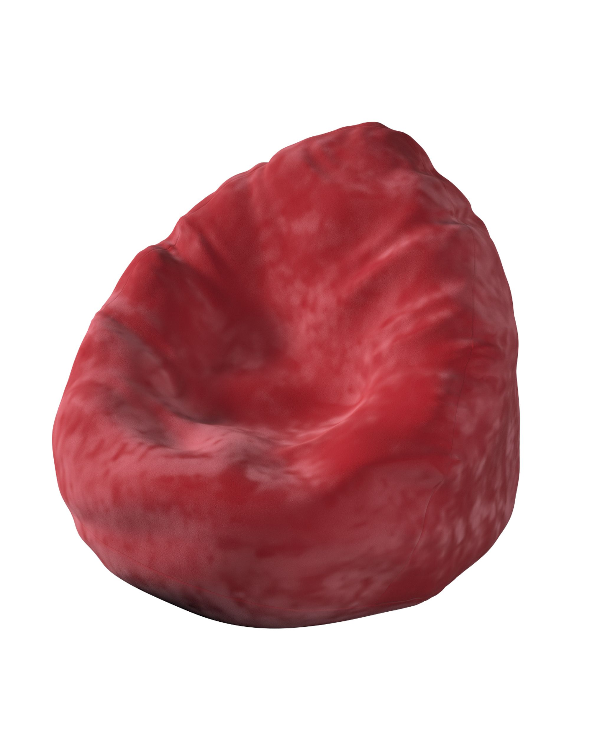 Fotoliu Beanbag culoare roșu Țesătură gloss, catifea