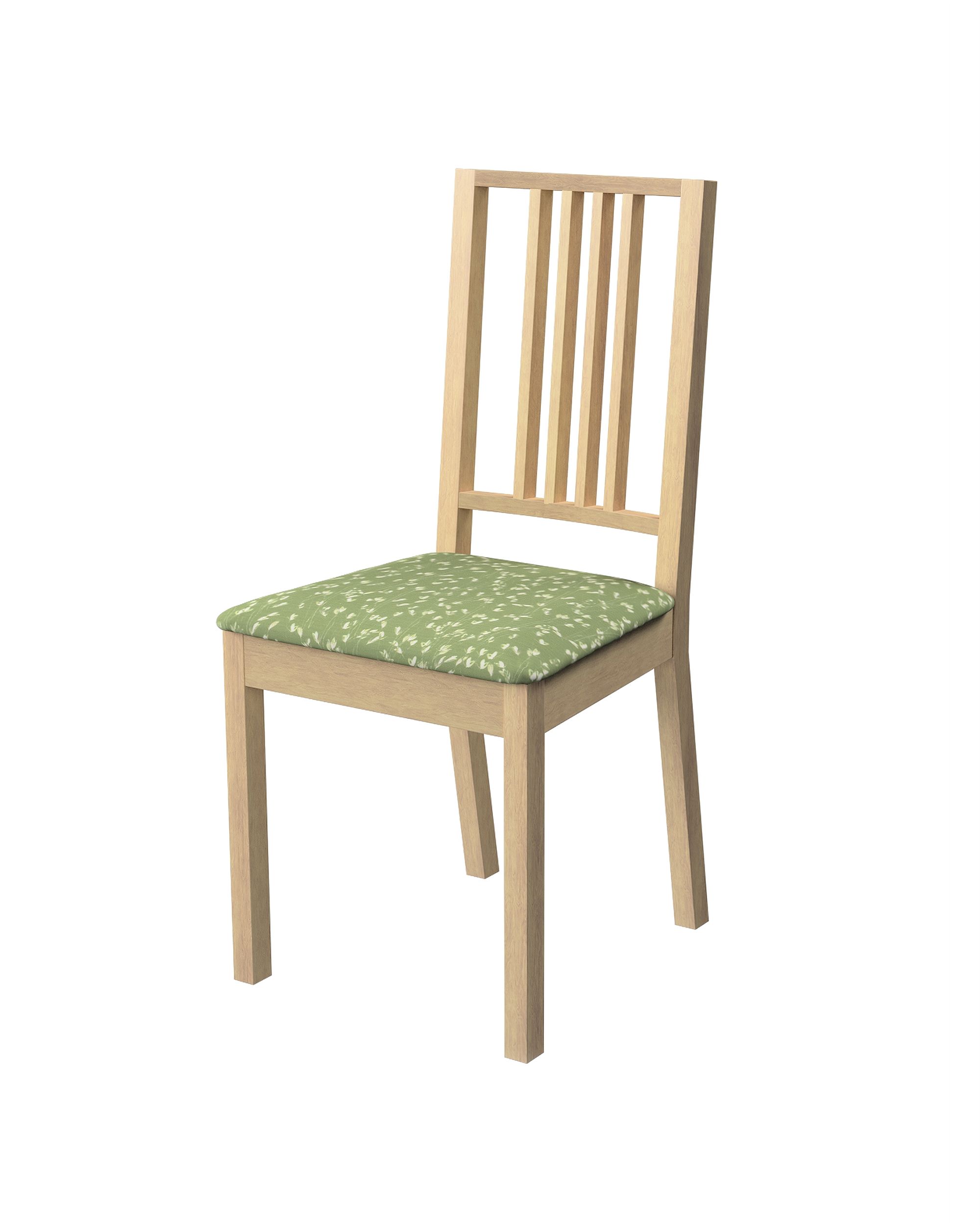 Husa scaun Ikea Börje culoare verde Țesătură cu model