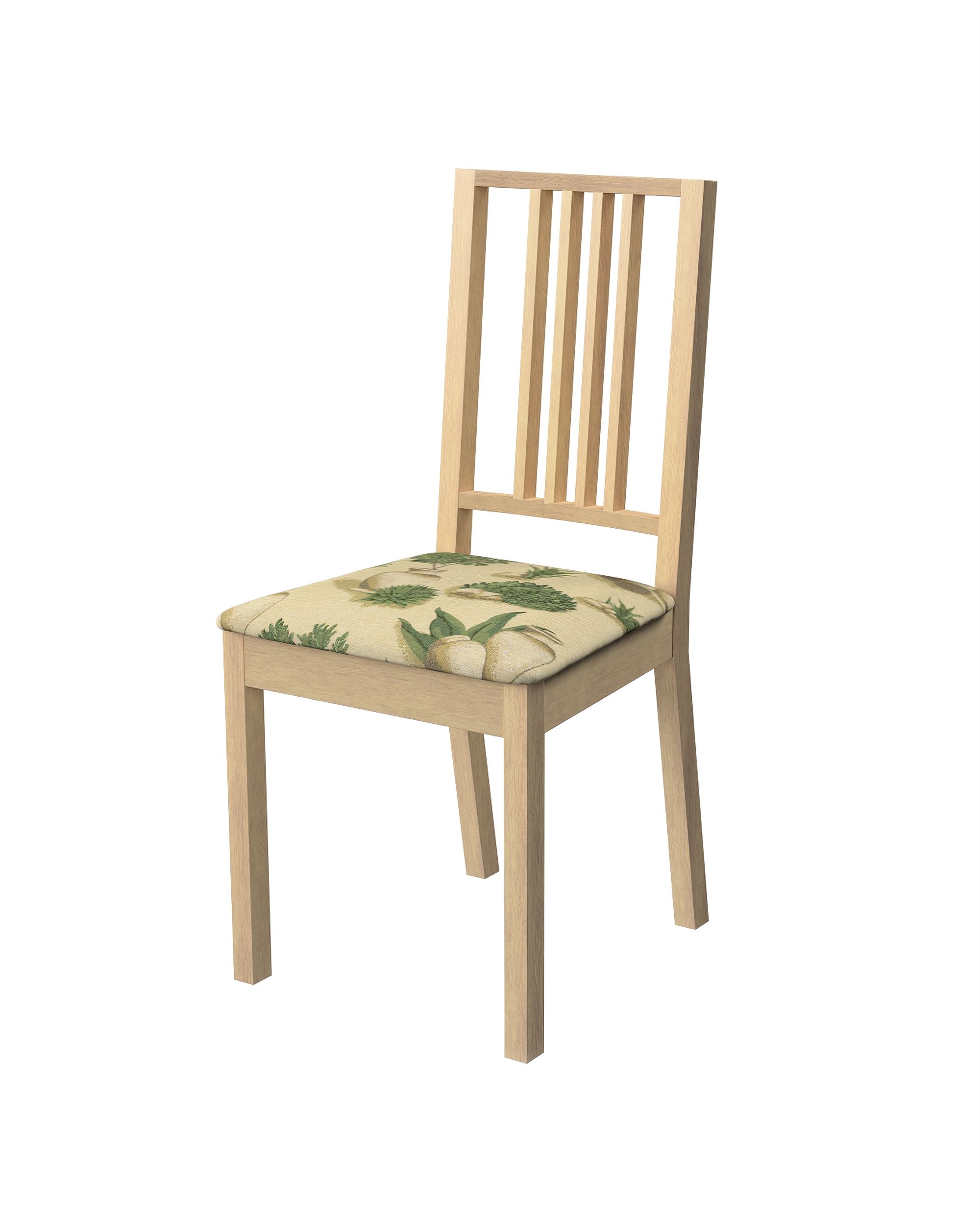 Husa scaun Ikea Börje culoare bej Țesătură împletitură, cu model