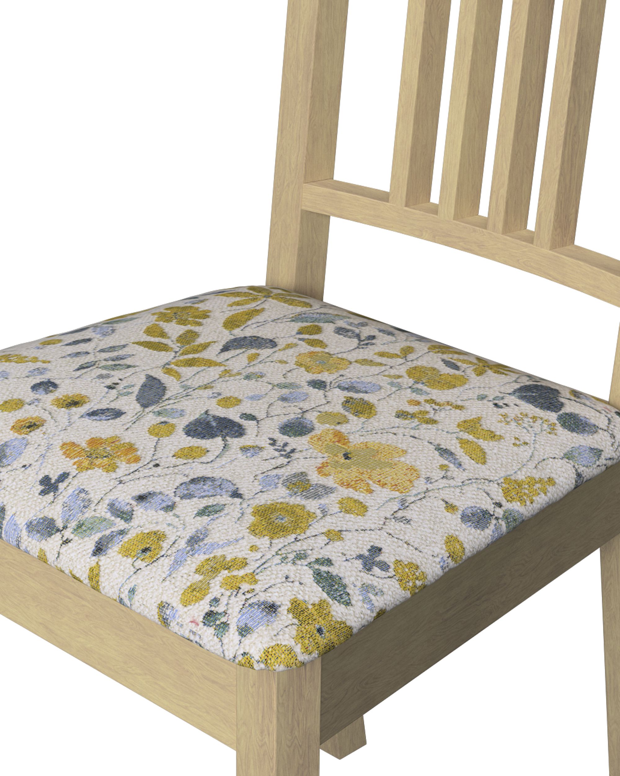 Husa scaun Ikea Börje culoare galben Țesătură împletitură, cu model (hover)
