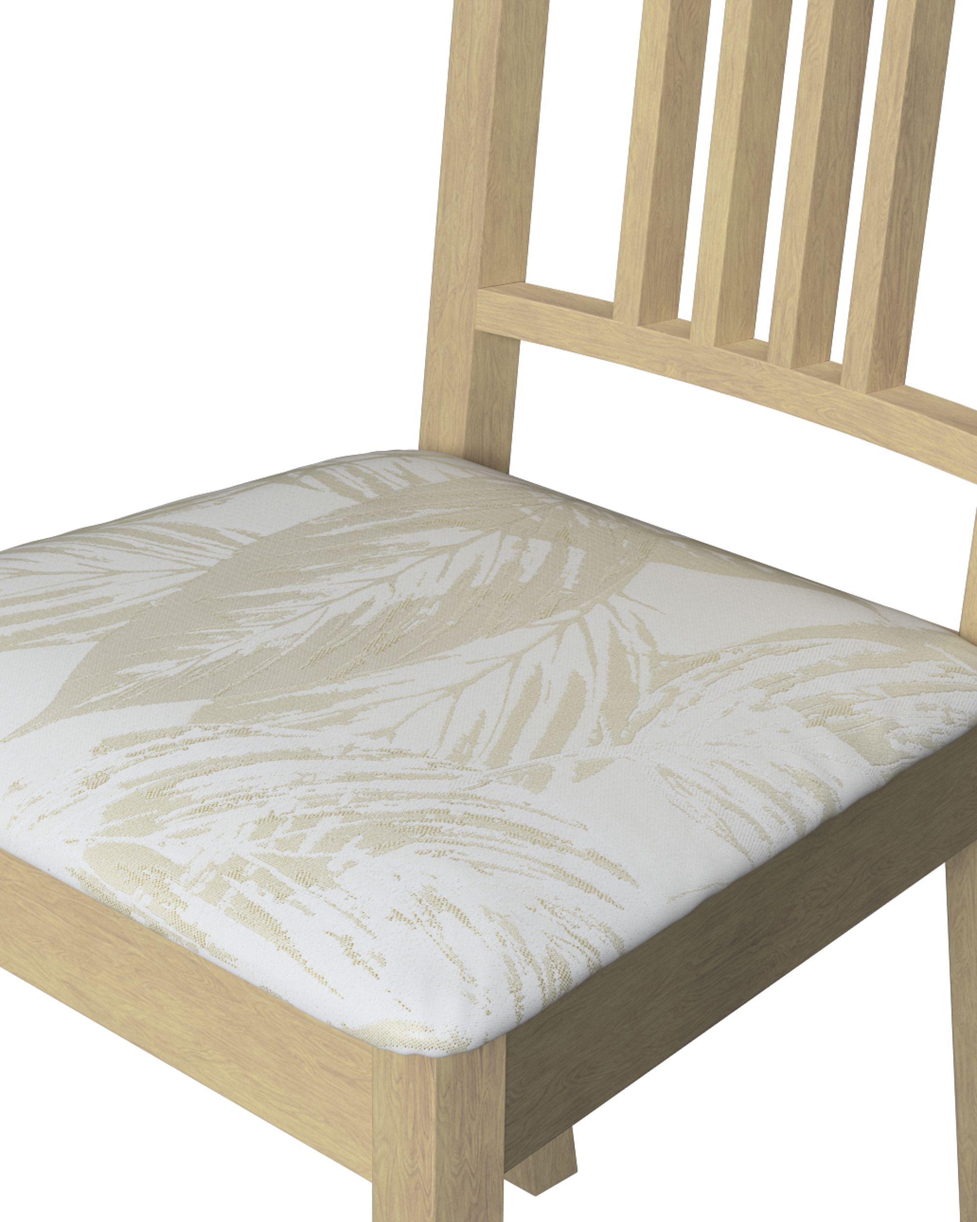 Husa scaun Ikea Börje culoare crem Țesătură gloss, împletitură, cu model (hover)