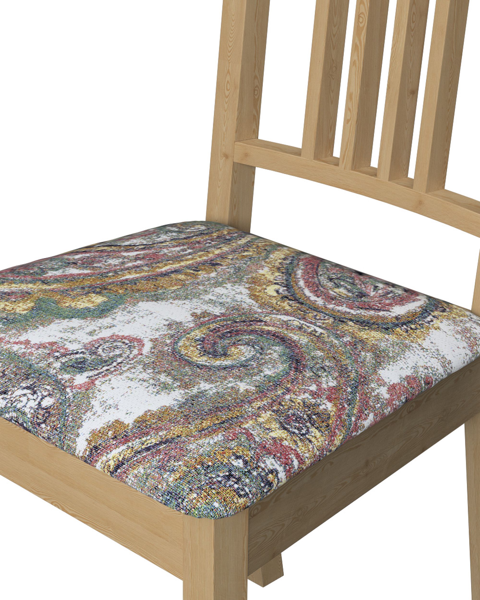 Husa scaun Ikea Börje culoare multicolor Țesătură împletitură, cu model (hover)