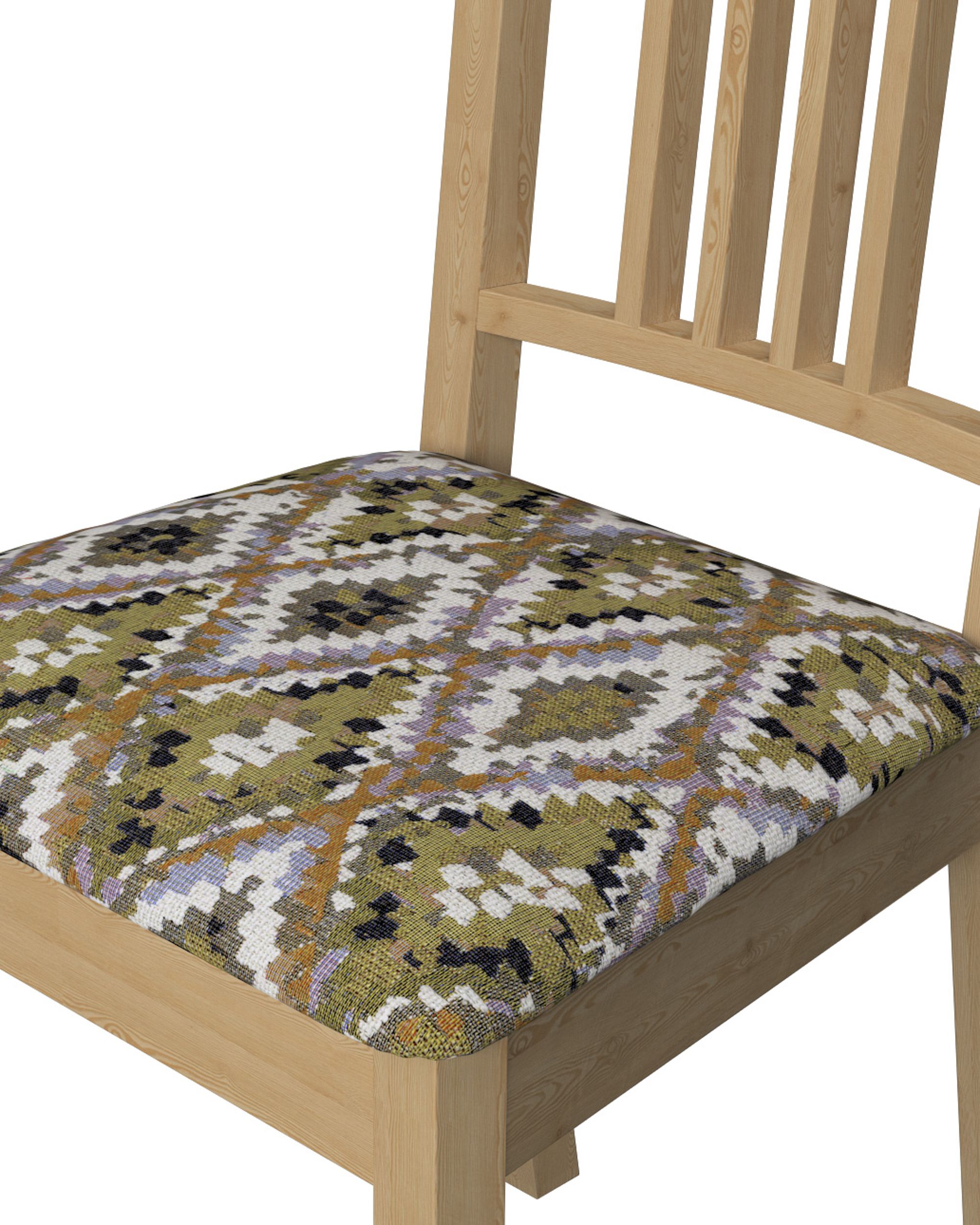 Husa scaun Ikea Börje culoare multicolor Țesătură împletitură, cu model (hover)