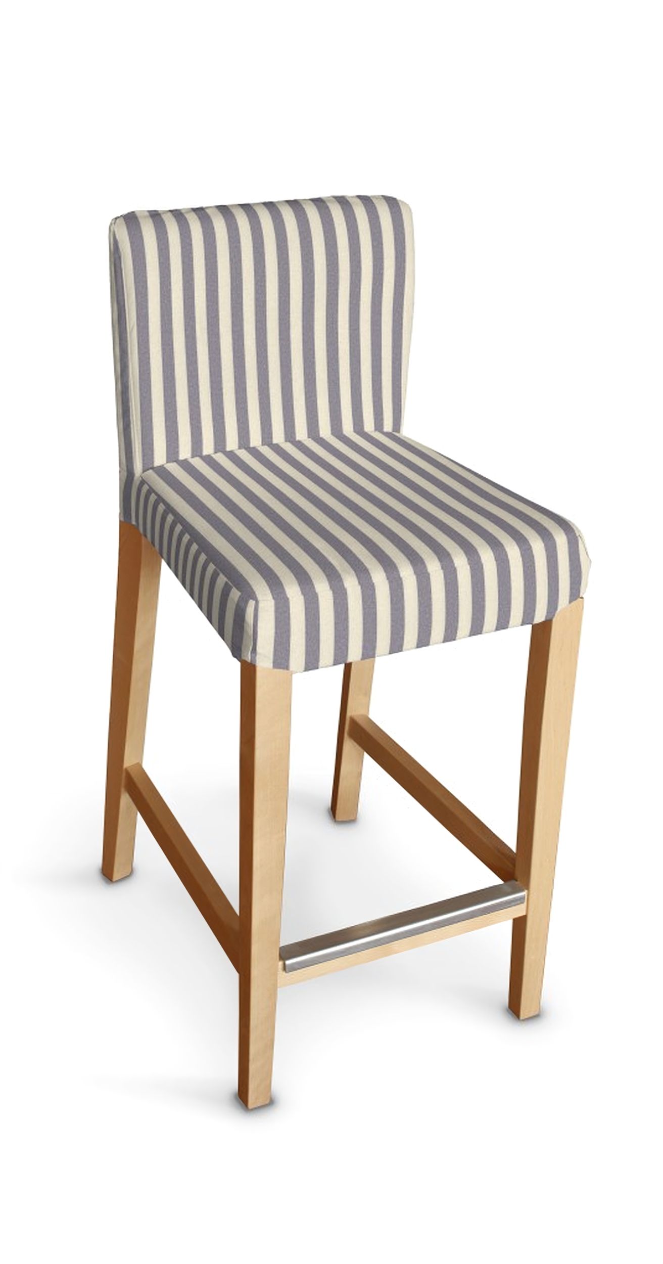 Husa taburet bar Ikea Henriksdal culoare bleumarin Țesătură cu model