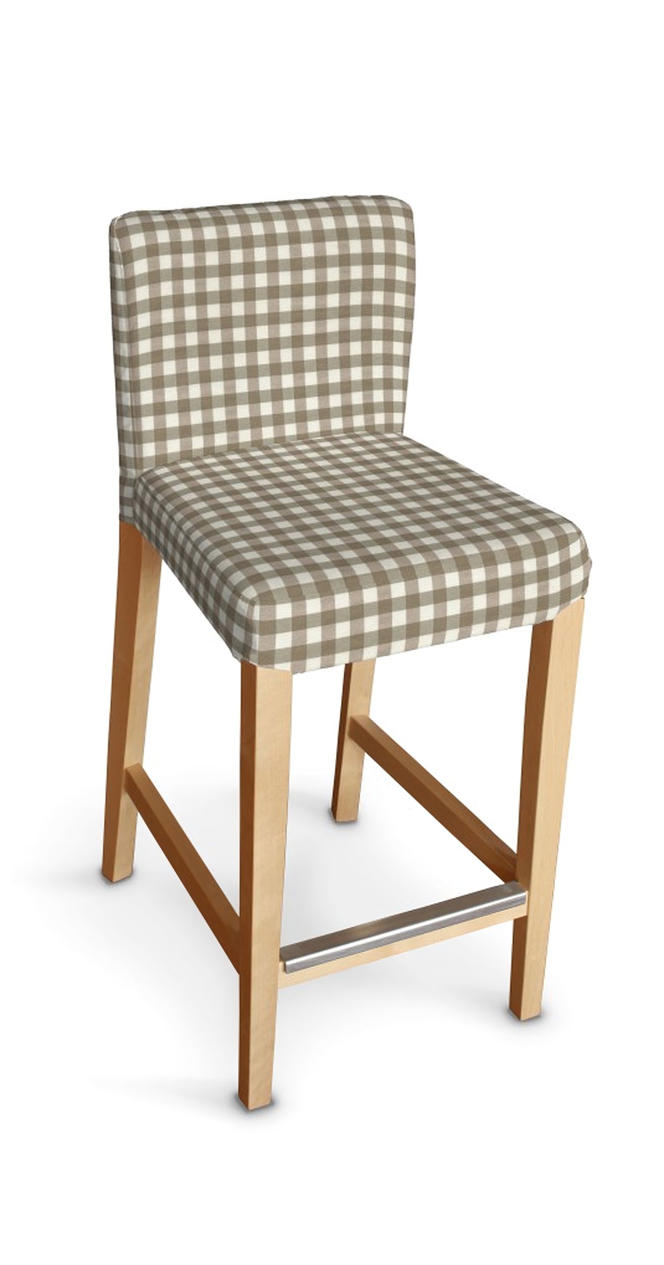 Husa taburet bar Ikea Henriksdal culoare bej Țesătură cu model