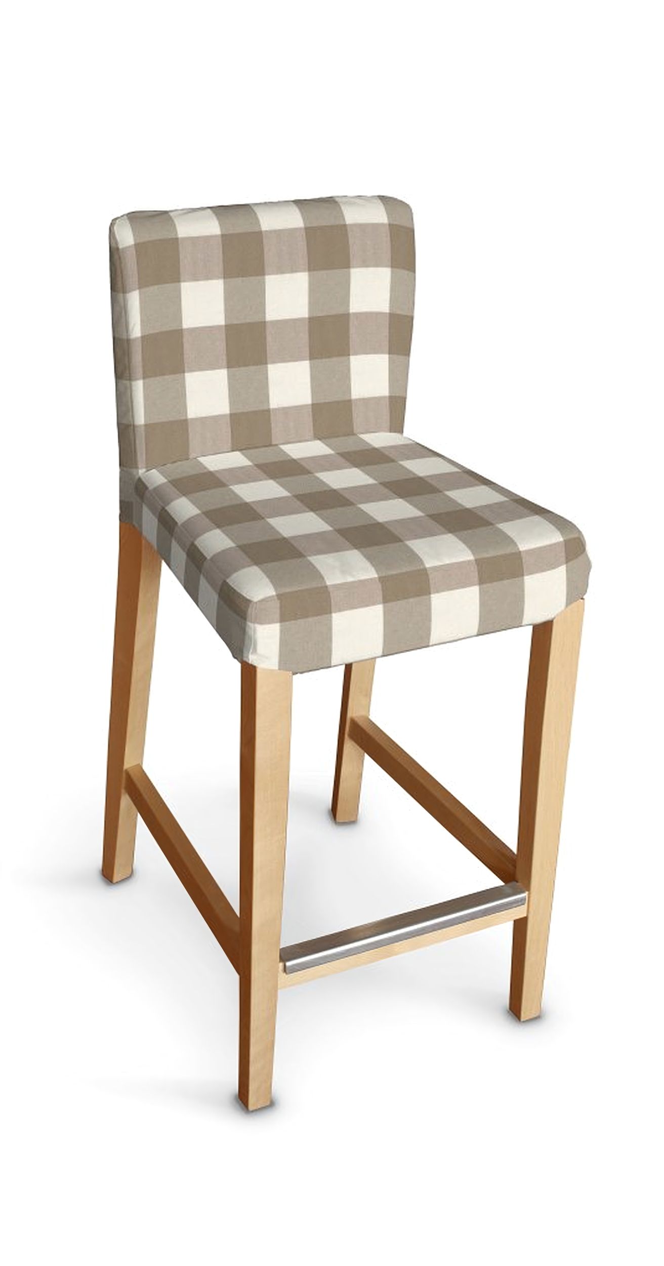 Husa taburet bar Ikea Henriksdal culoare bej Țesătură cu model