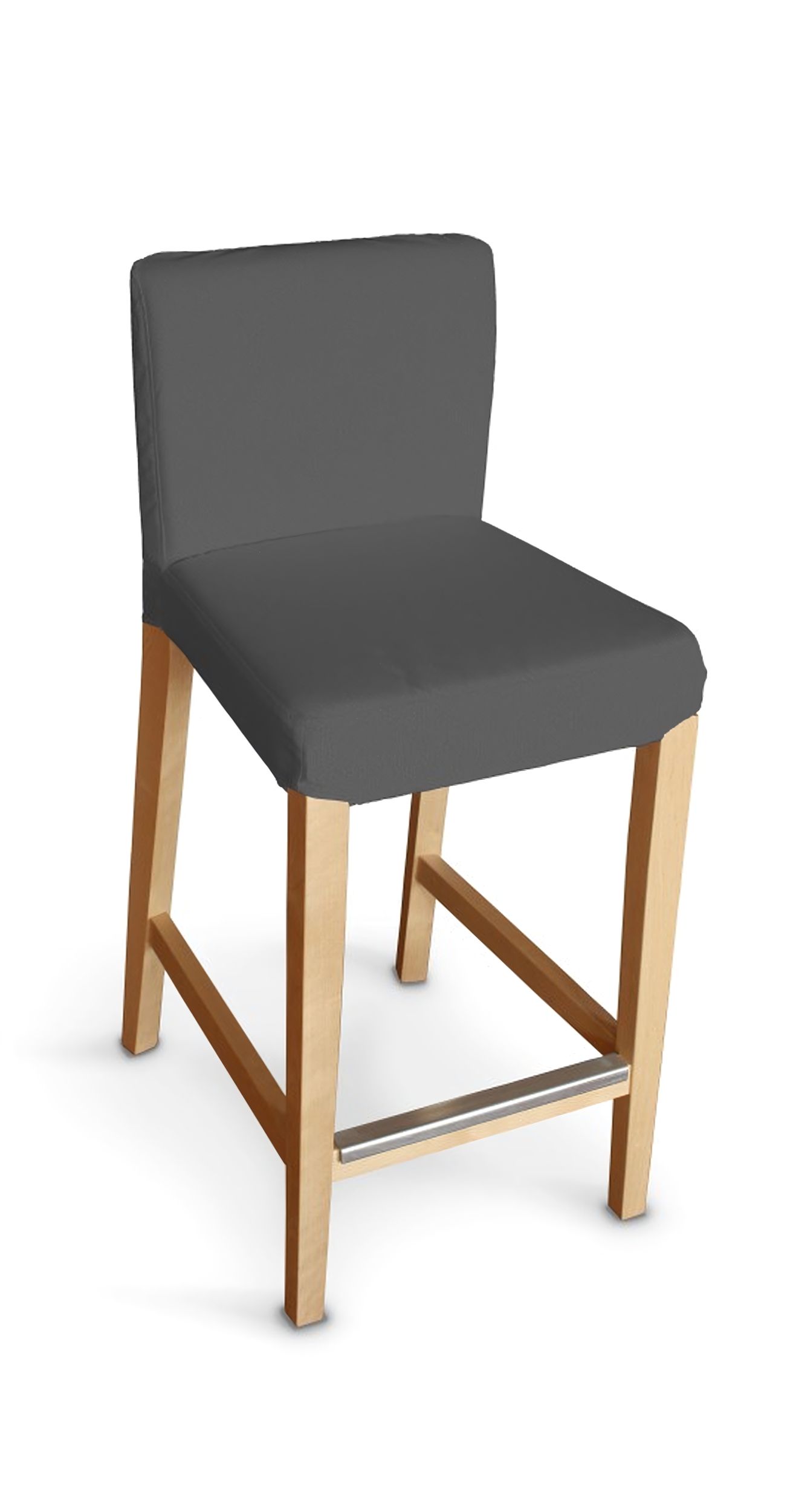 Husa taburet bar Ikea Henriksdal culoare gri