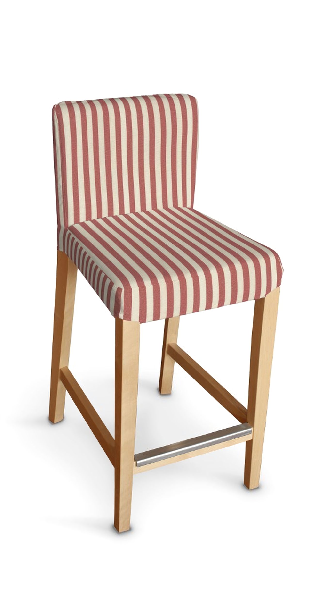Husa taburet bar Ikea Henriksdal culoare roșu Țesătură cu model
