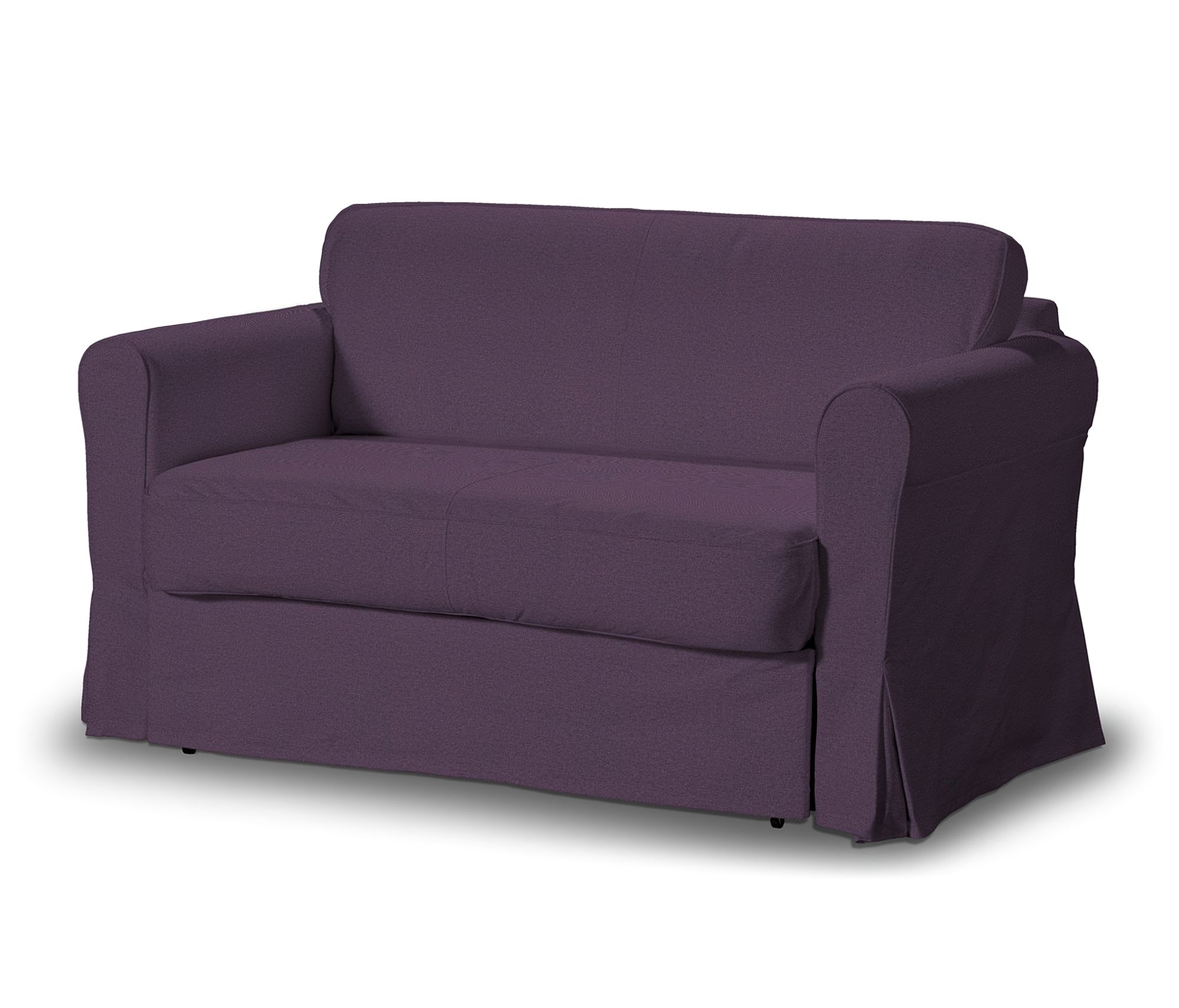Husa pat-sofa Hagalund culoare mov Țesătură împletitură