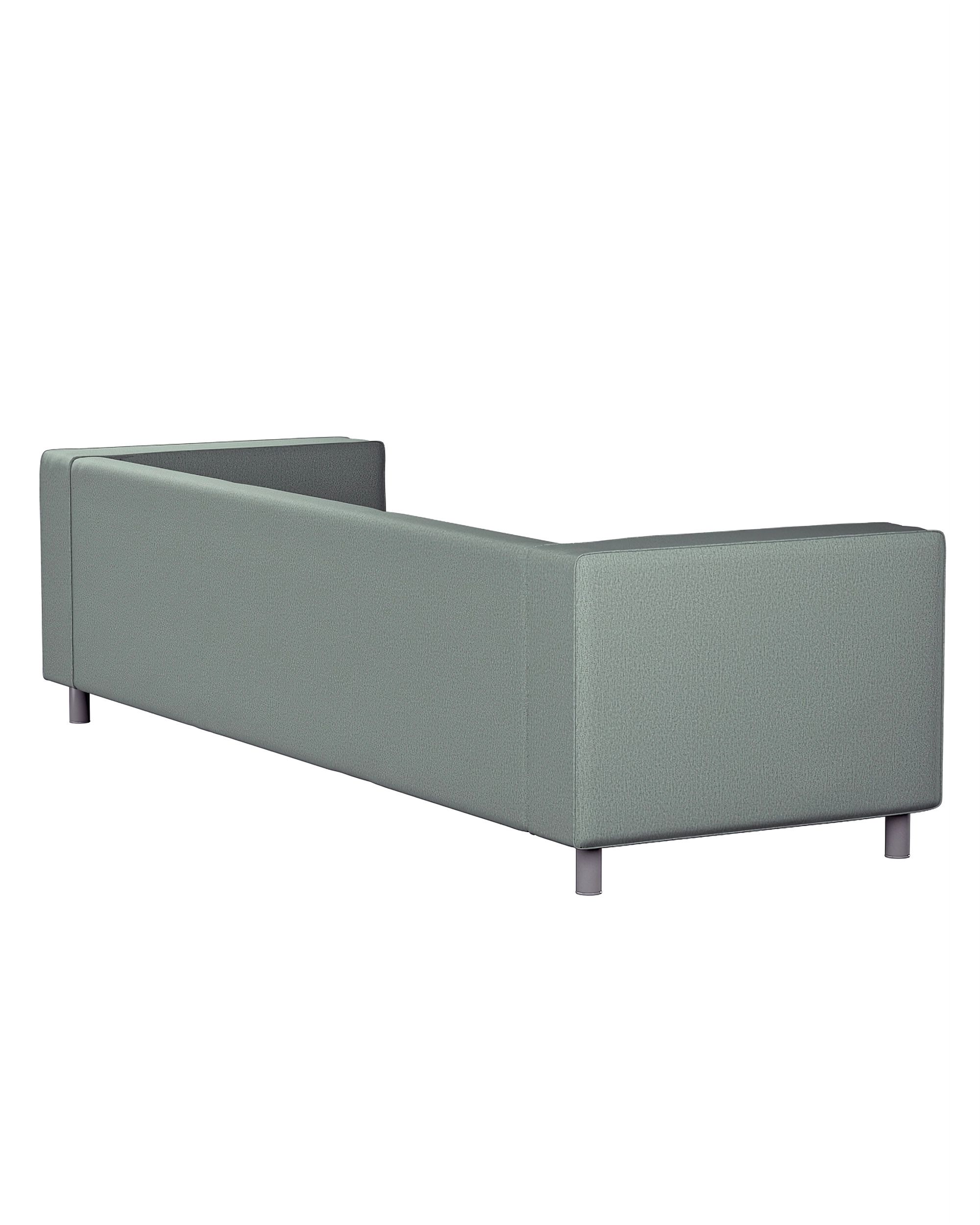Husa canapea Klippan 4-locuri culoare verde Țesătură împletitură (hover)