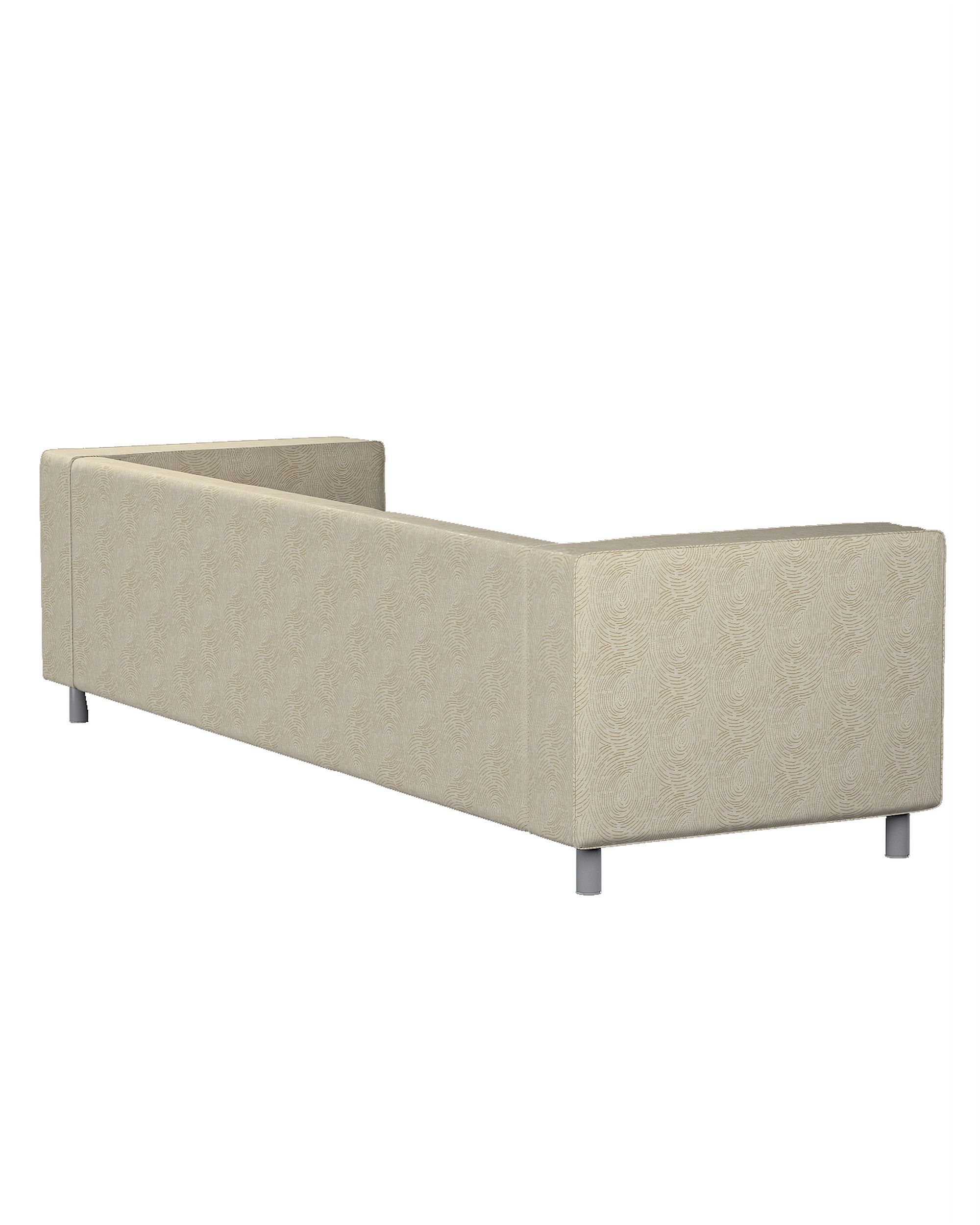 Husa canapea Klippan 4-locuri culoare bej Țesătură gloss, împletitură, cu model (hover)