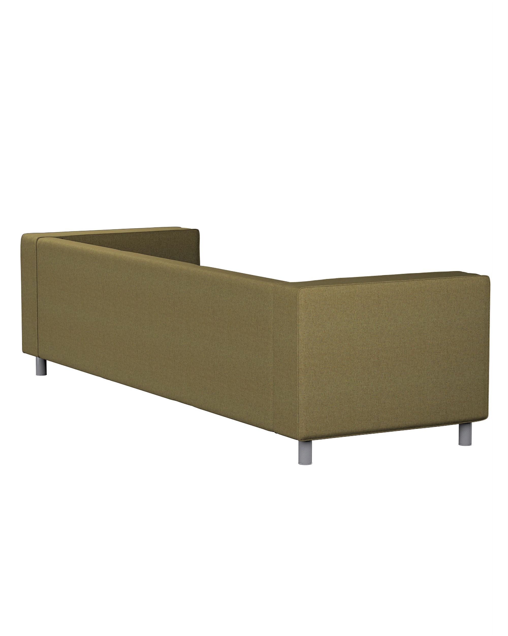 Husa canapea Klippan 4-locuri culoare verde Țesătură împletitură (hover)