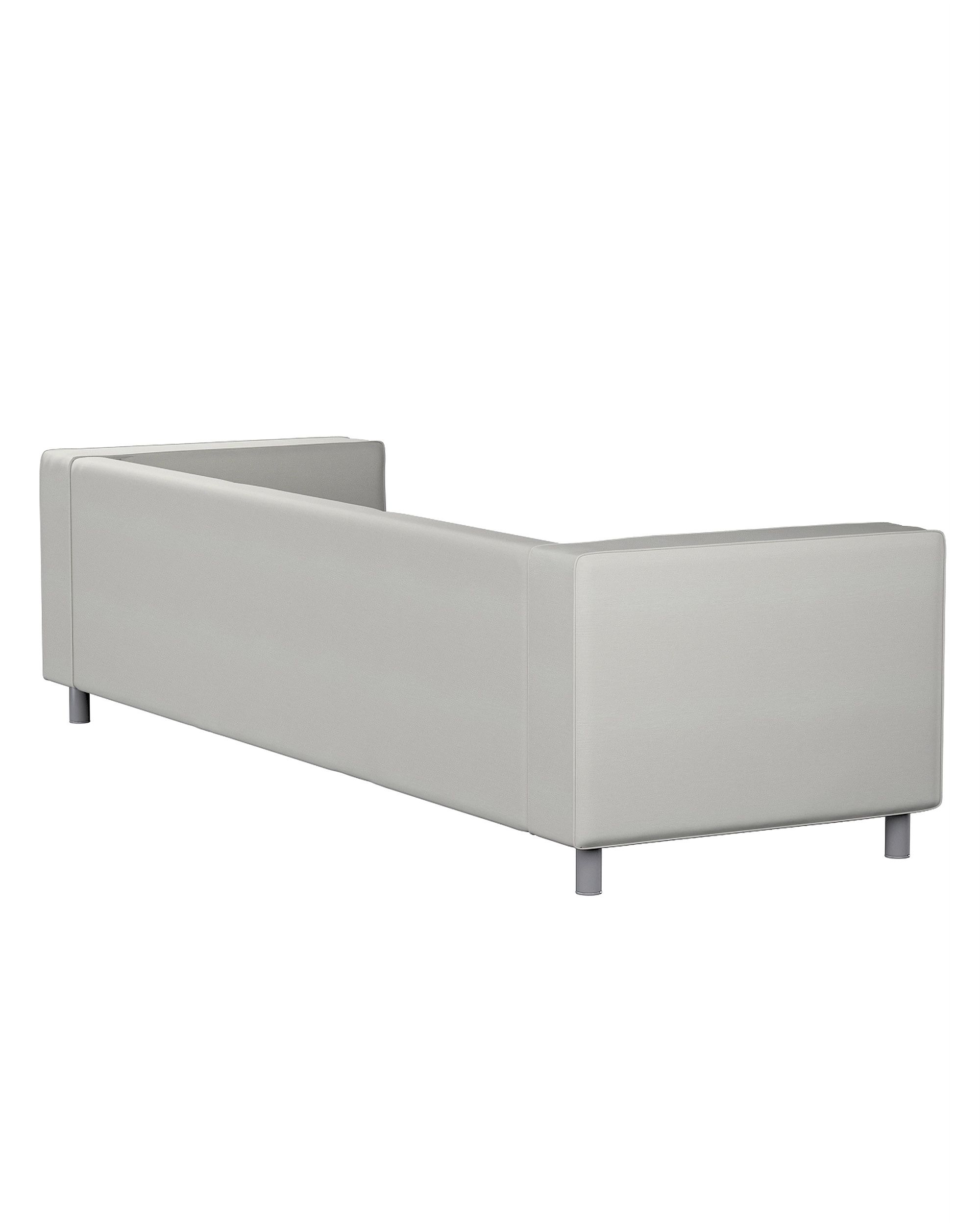 Husa canapea Klippan 4-locuri culoare gri Țesătură gloss, împletitură, catifea (hover)