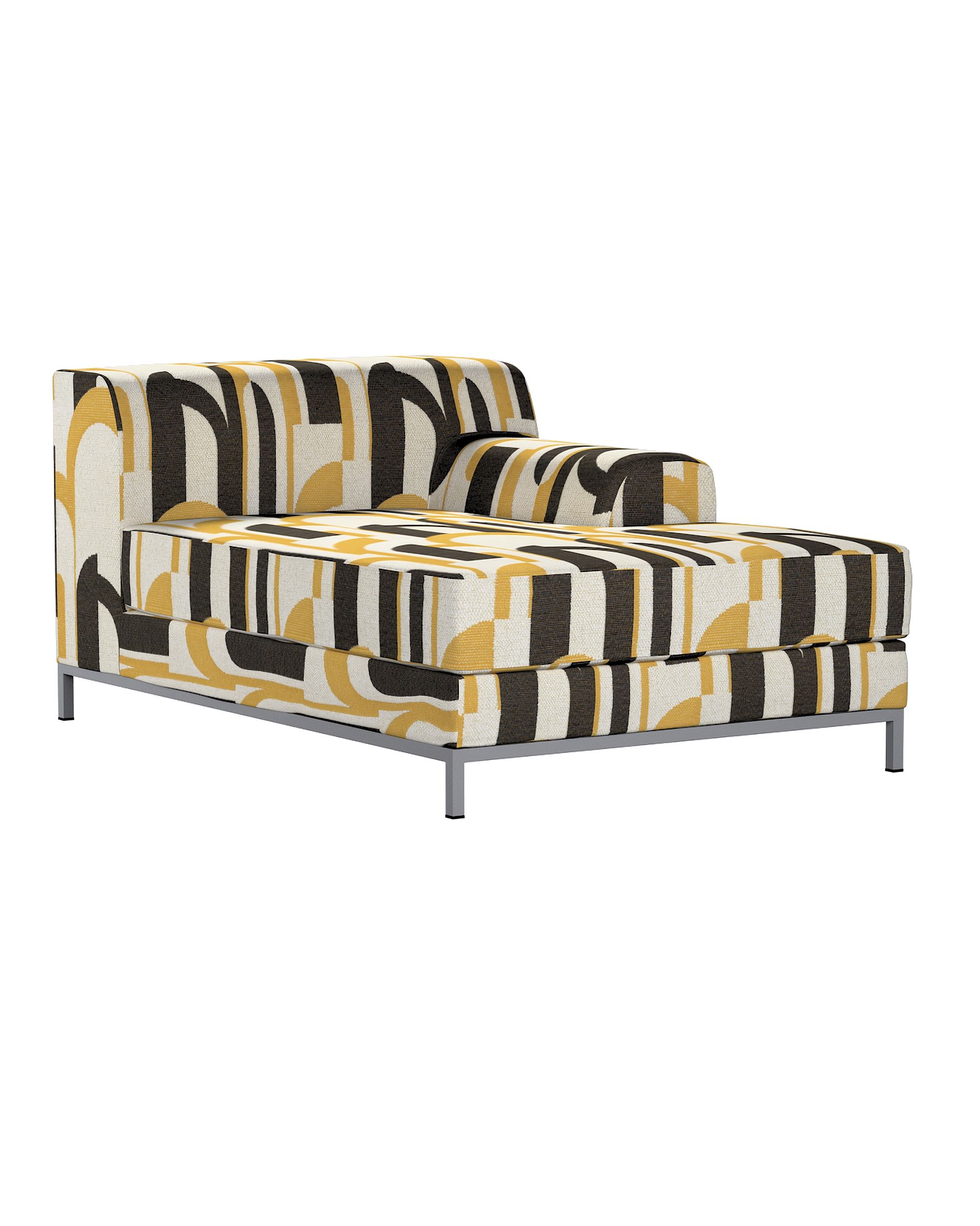Husa de sezlong (dreapta) Kramfors culoare multicolor Țesătură împletitură, cu model