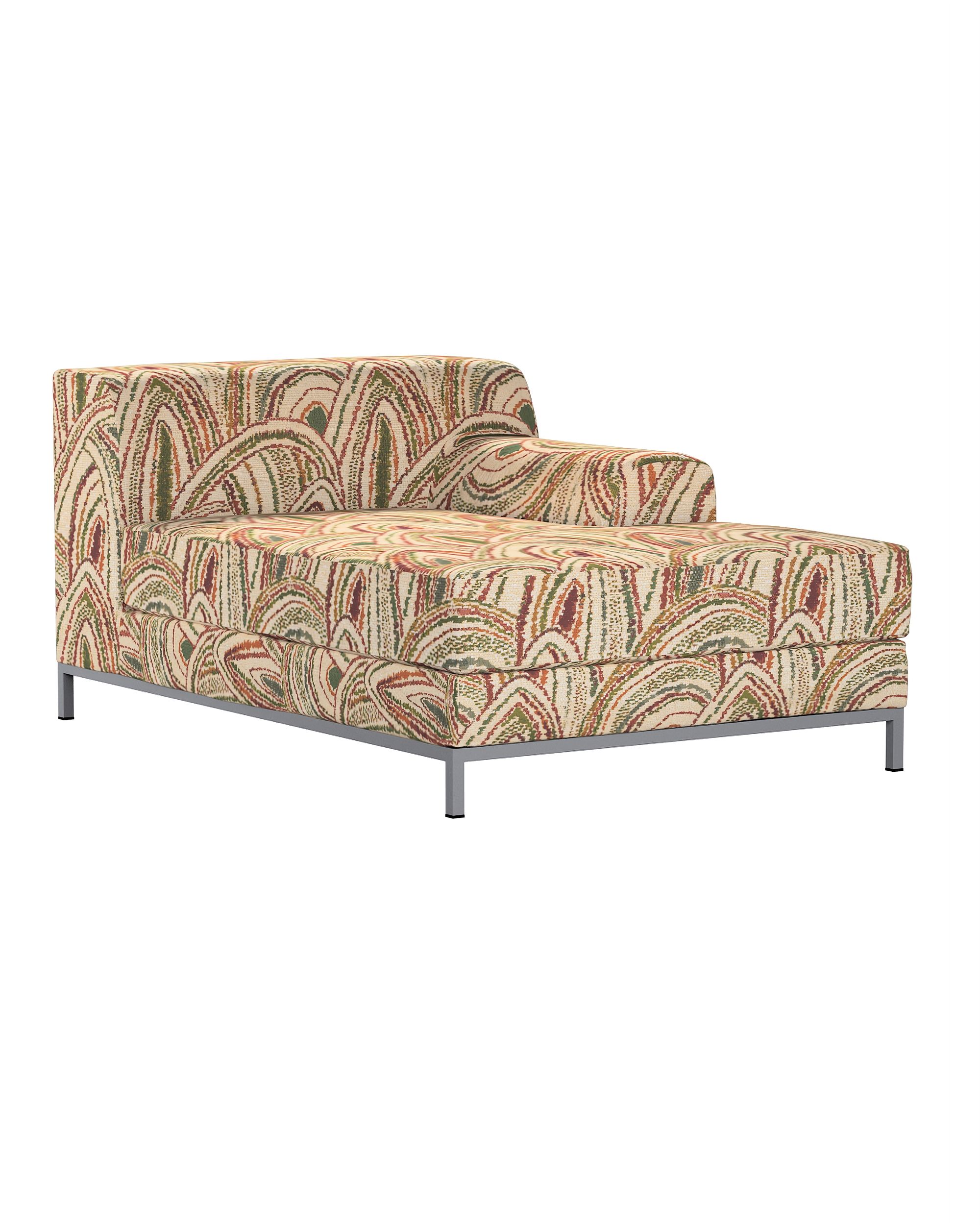 Husa de sezlong (dreapta) Kramfors culoare multicolor Țesătură împletitură, cu model