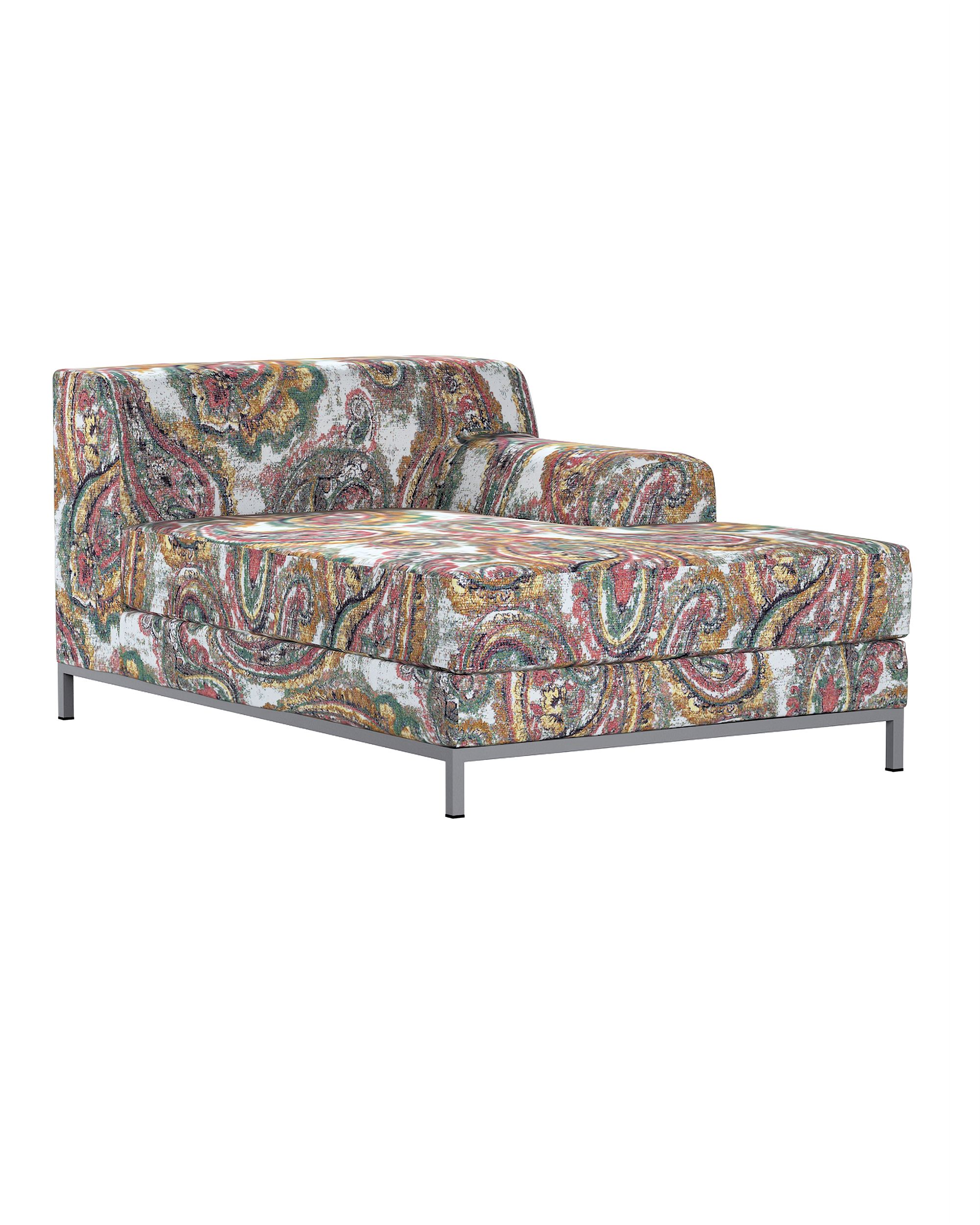 Husa de sezlong (dreapta) Kramfors culoare multicolor Țesătură împletitură, cu model