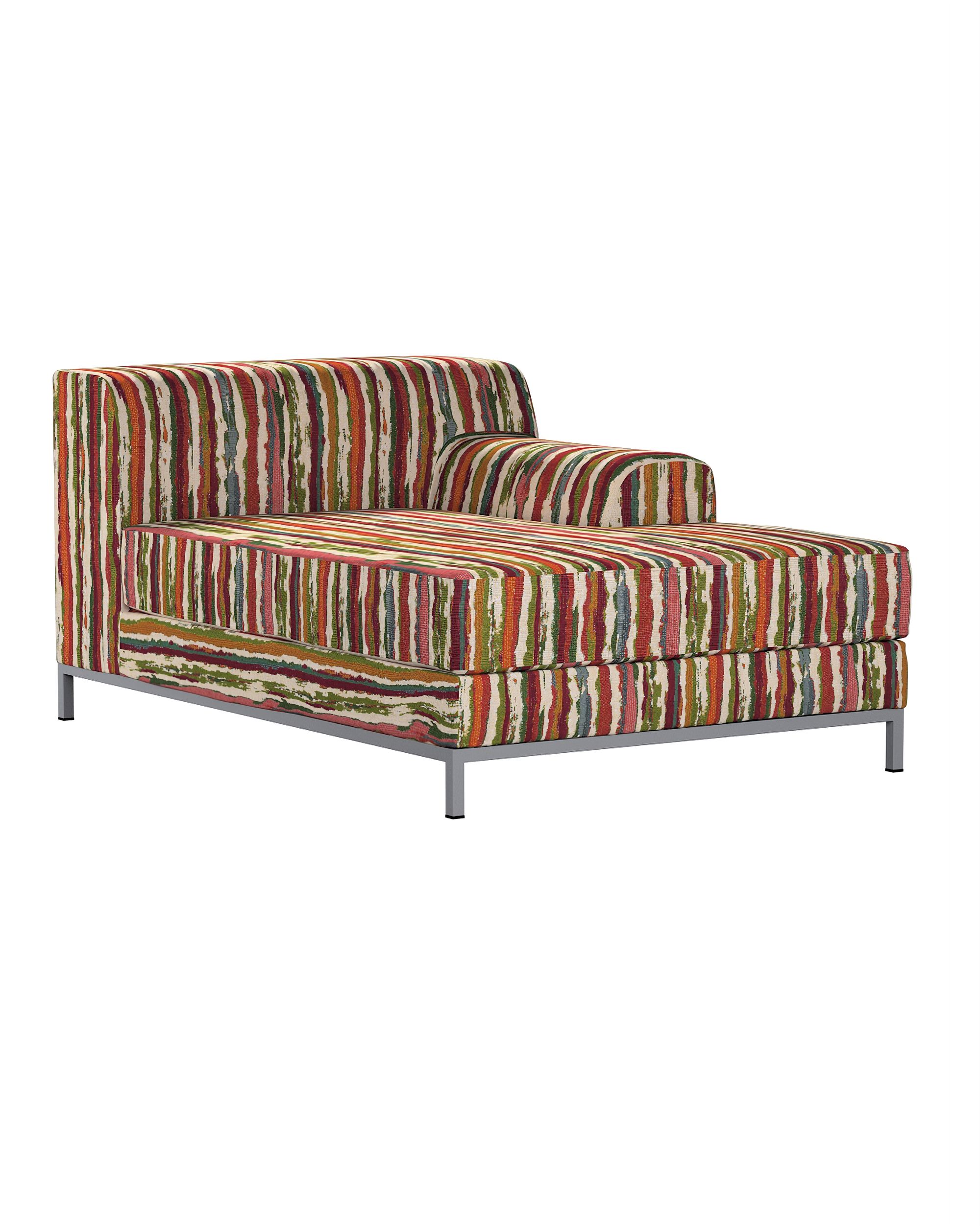 Husa de sezlong (dreapta) Kramfors culoare multicolor Țesătură împletitură, cu model