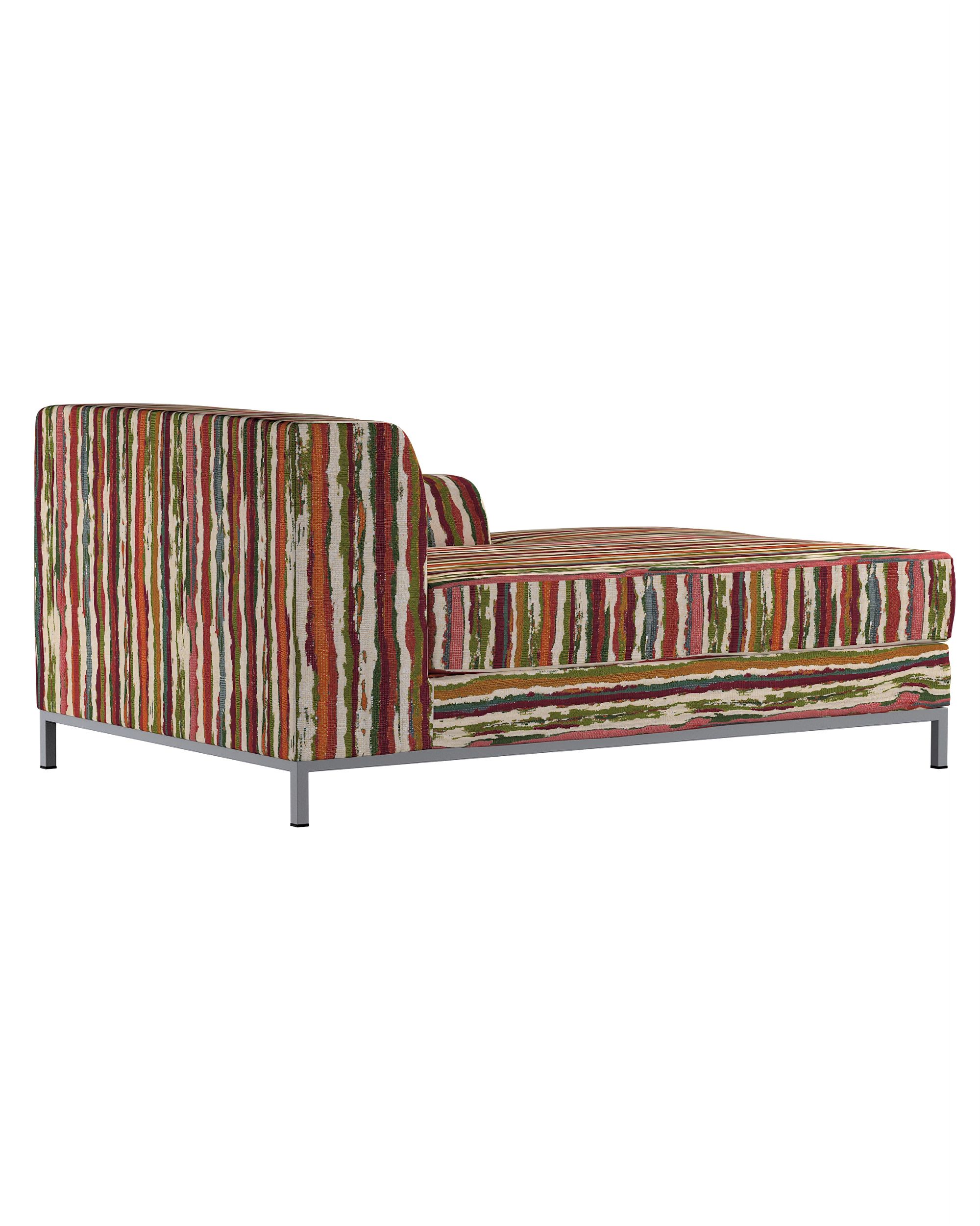 Husa de sezlong (dreapta) Kramfors culoare multicolor Țesătură împletitură, cu model (hover)
