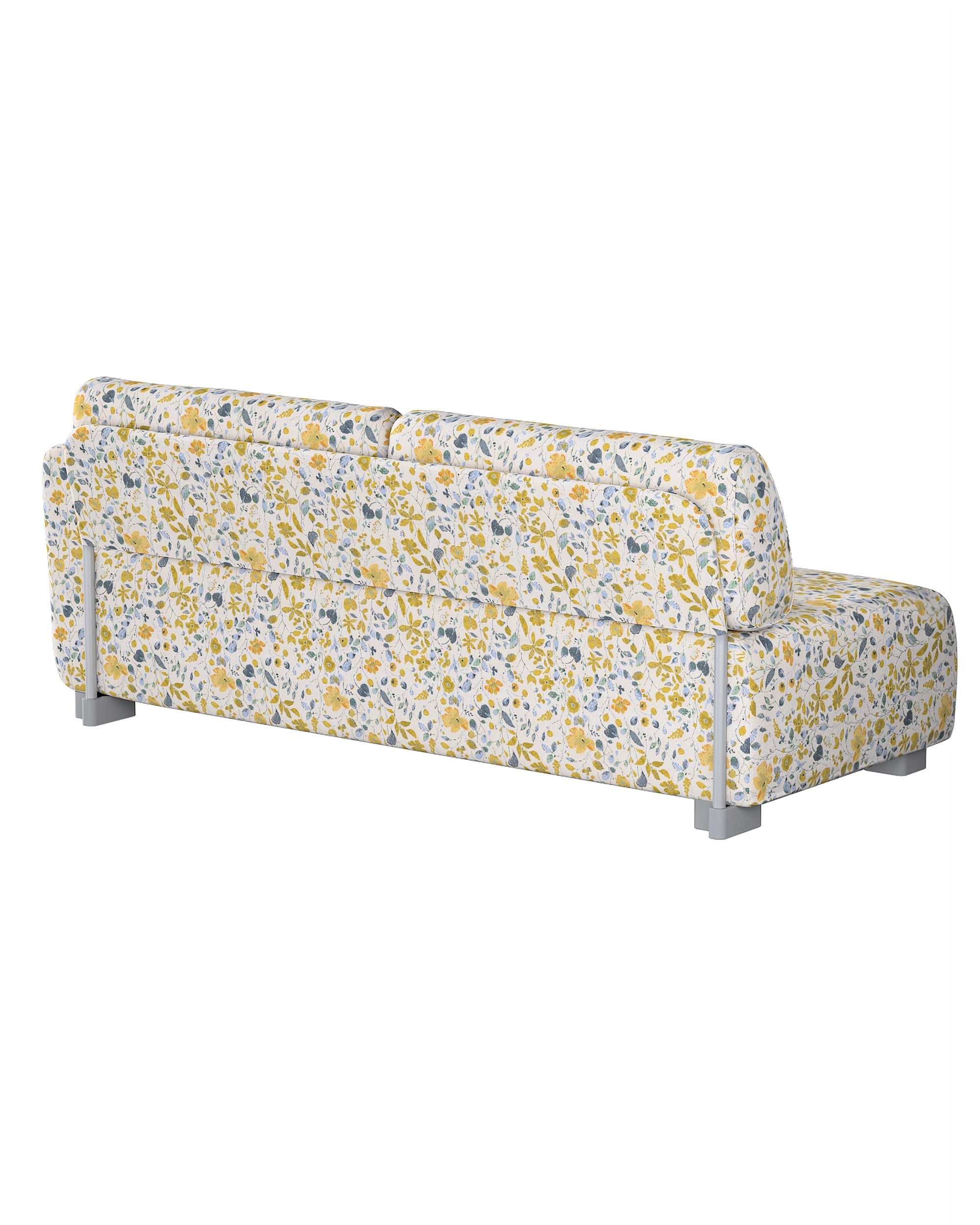 Husa canapea + cotiera Mysinge 2-locuri culoare galben Țesătură împletitură, cu model (hover)