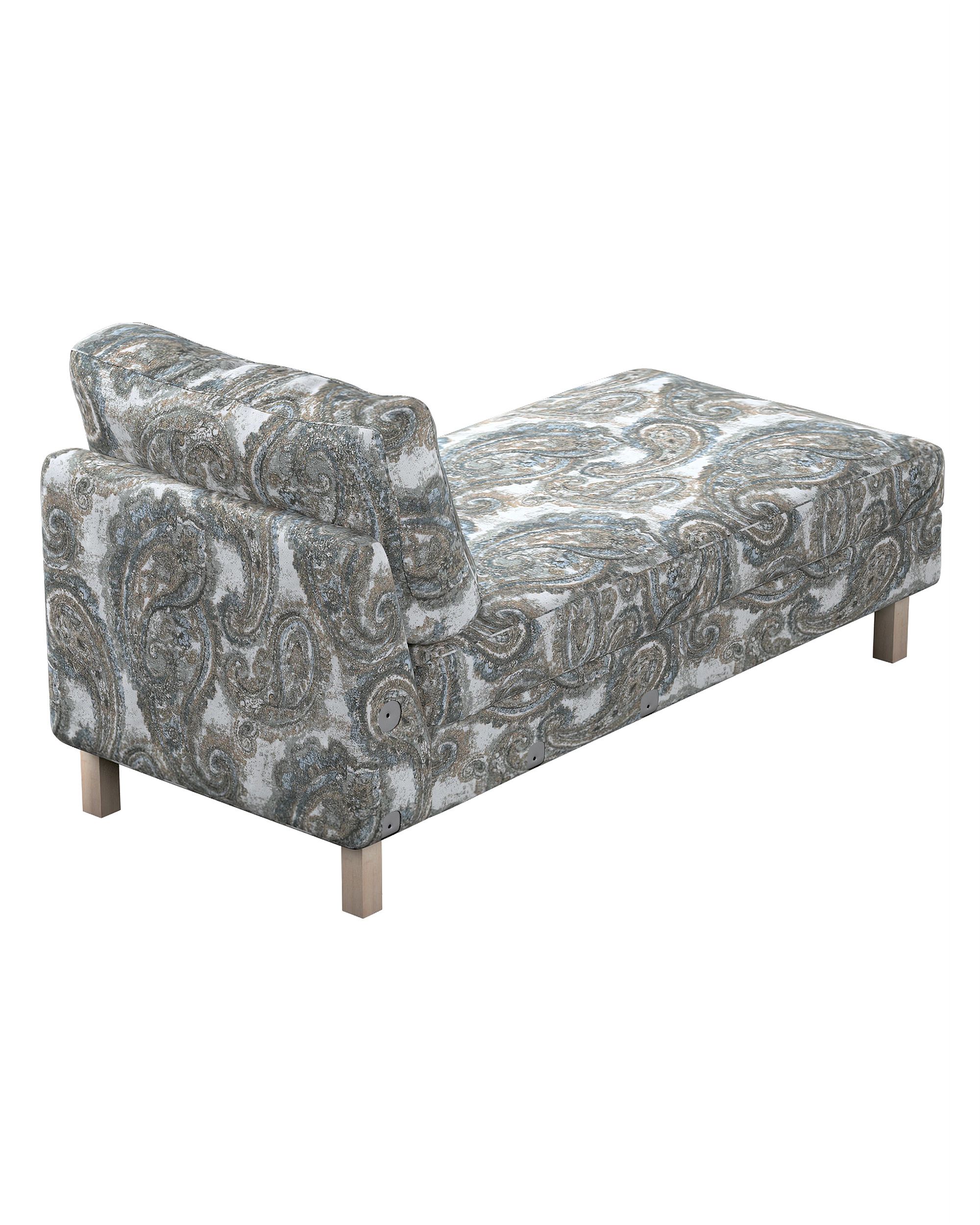 Husa extensie sezlong Karlstad culoare multicolor Țesătură împletitură, cu model (hover)
