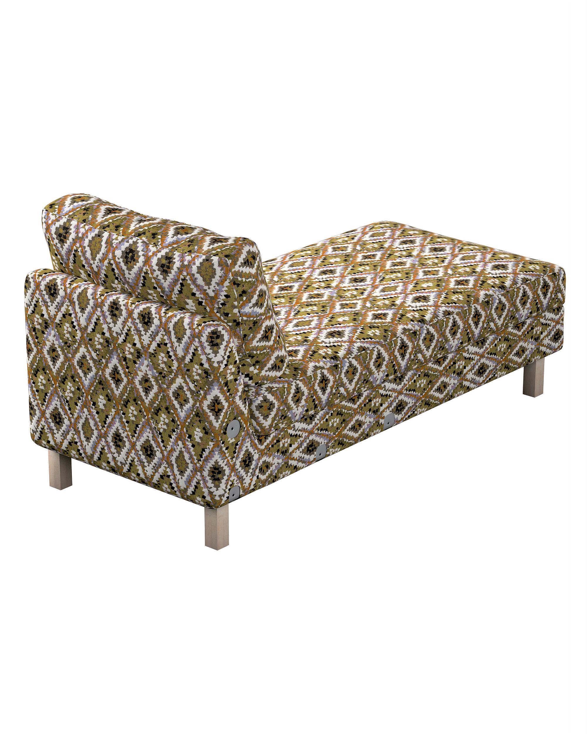 Husa extensie sezlong Karlstad culoare multicolor Țesătură împletitură, cu model (hover)