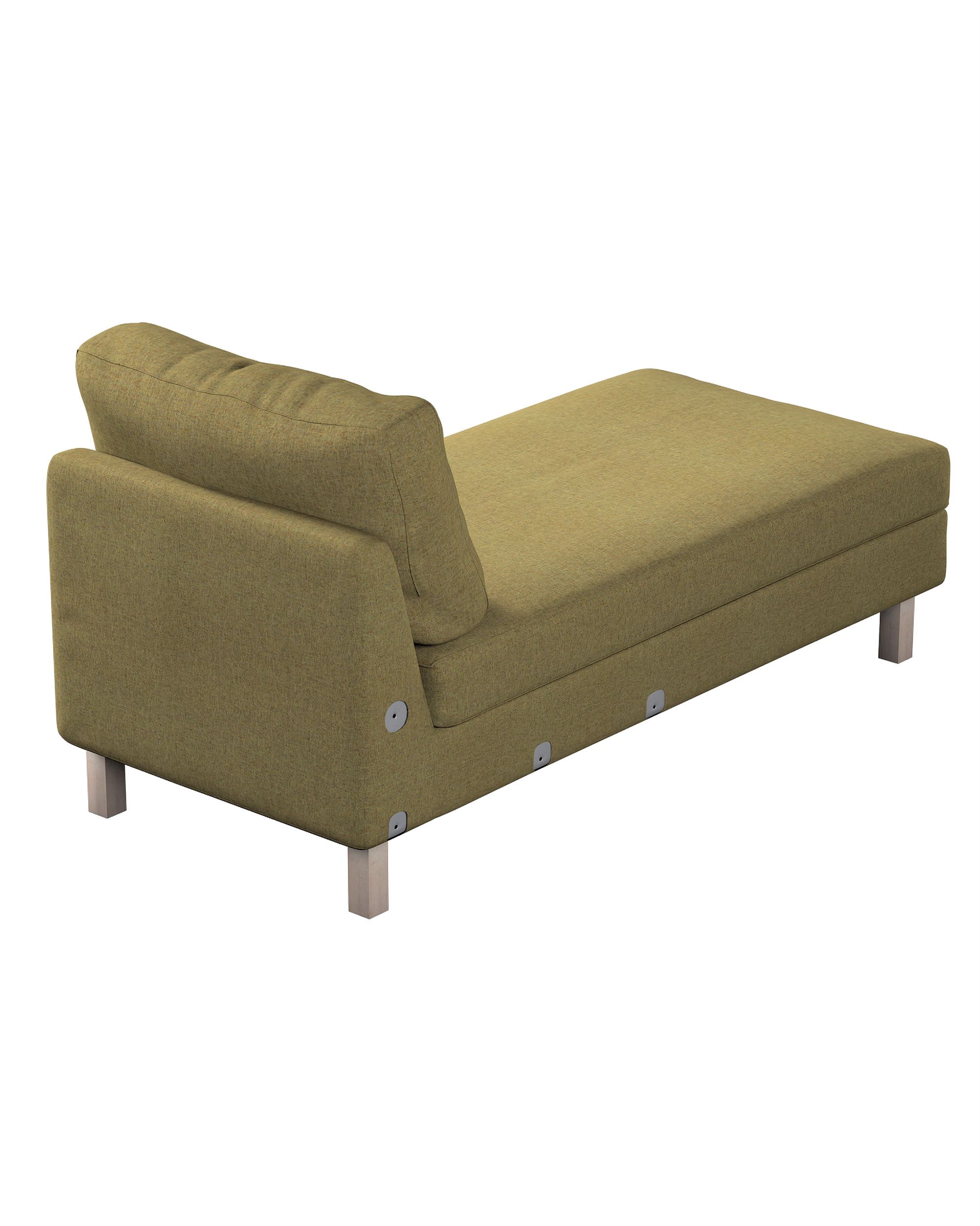 Husa extensie sezlong Karlstad culoare verde Țesătură împletitură (hover)