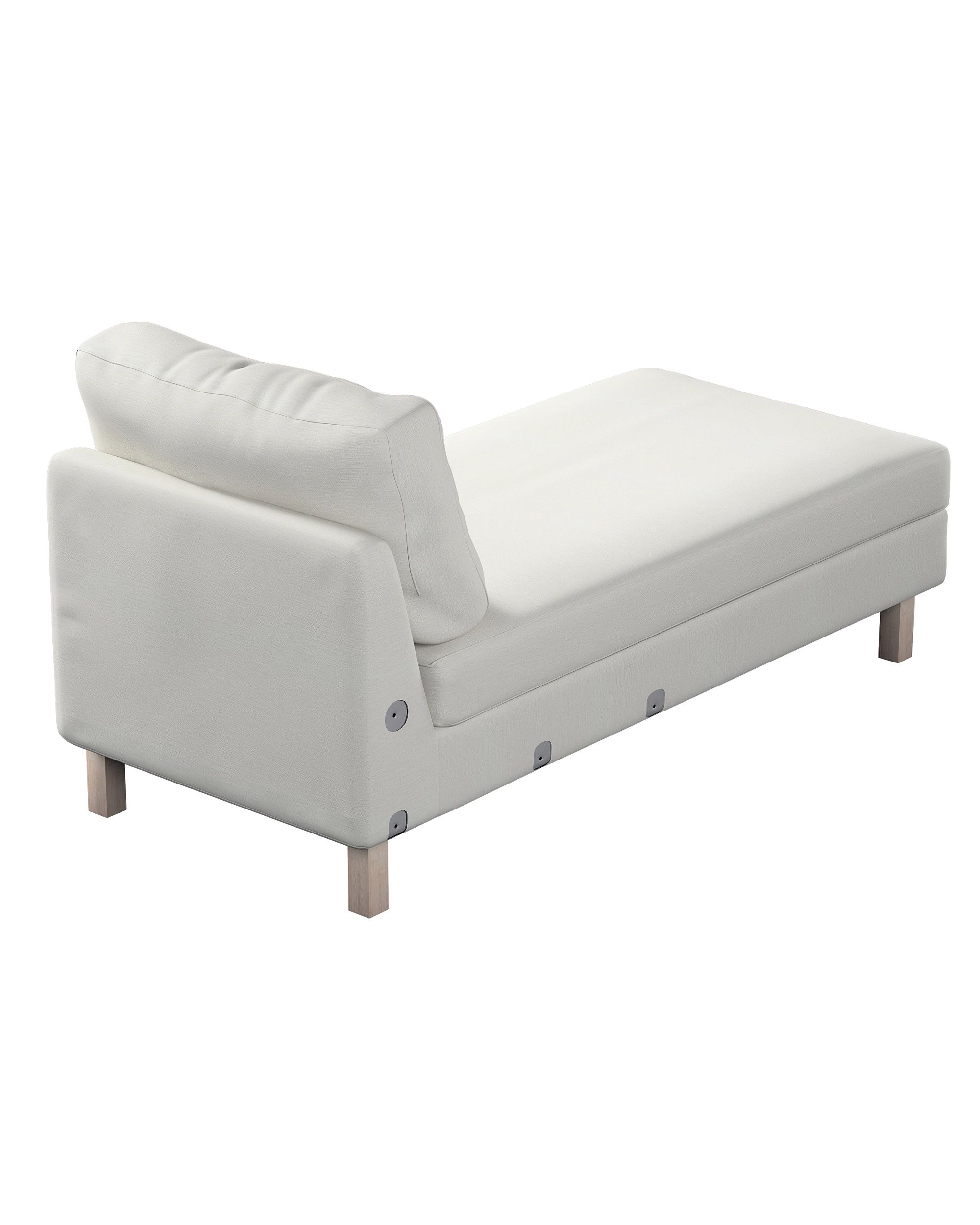 Husa extensie sezlong Karlstad culoare gri Țesătură gloss, împletitură, catifea (hover)