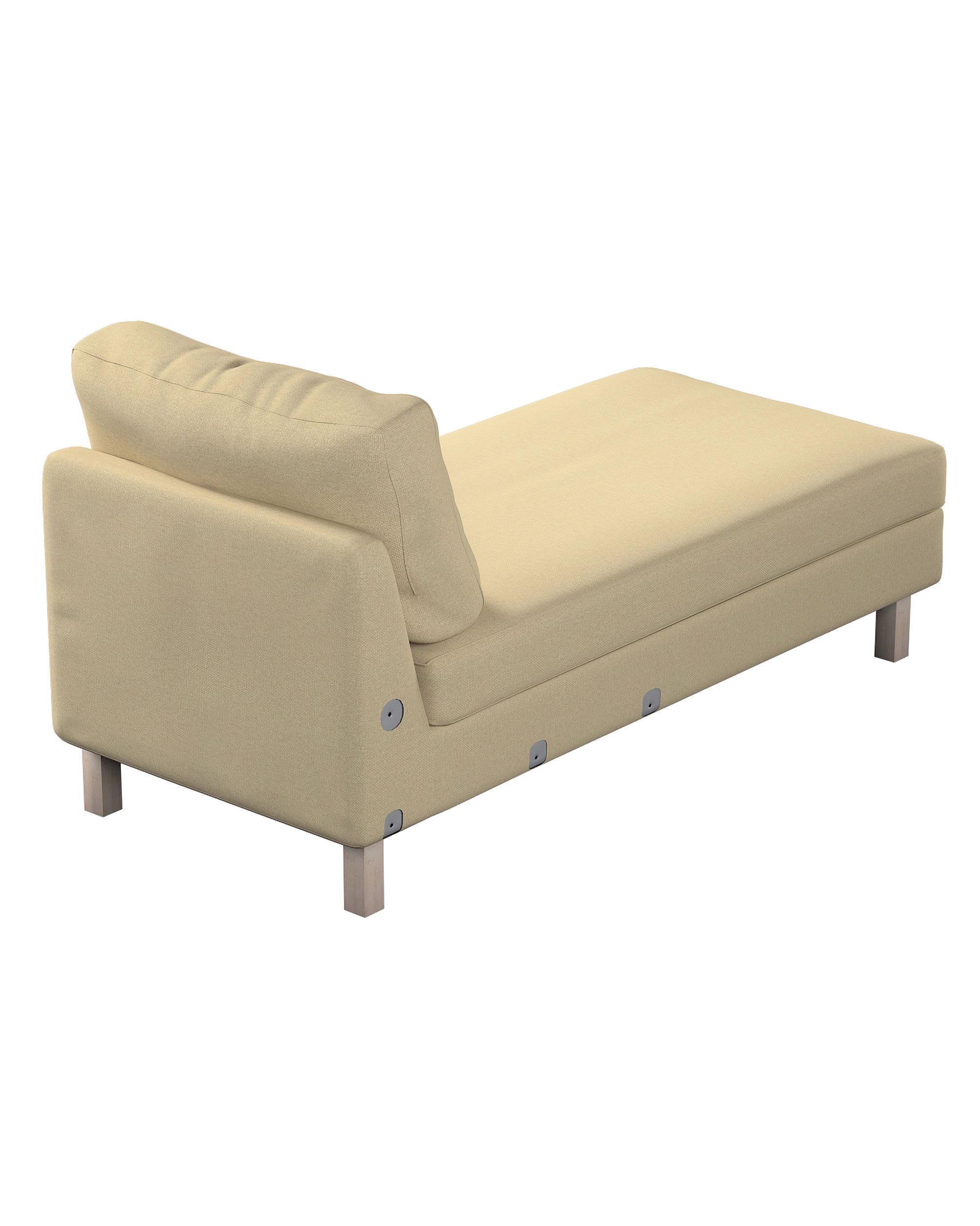 Husa extensie sezlong Karlstad culoare verde Țesătură împletitură (hover)