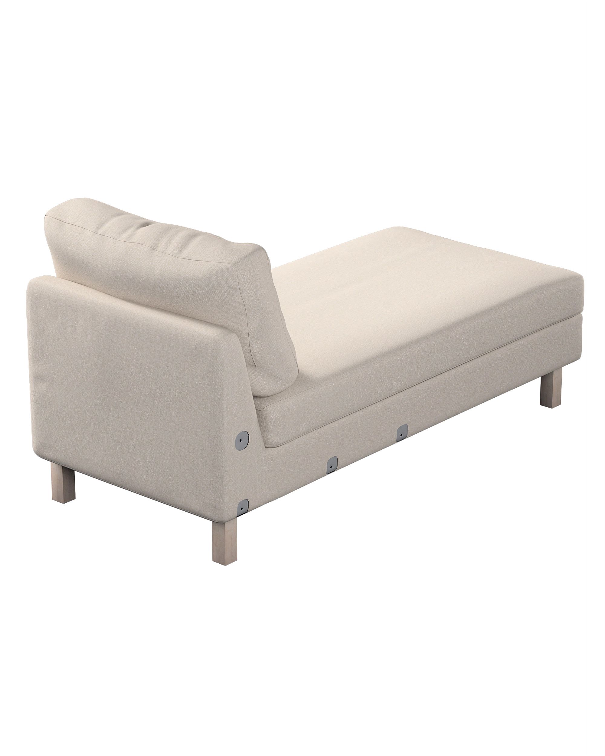 Husa extensie sezlong Karlstad culoare gri Țesătură împletitură (hover)